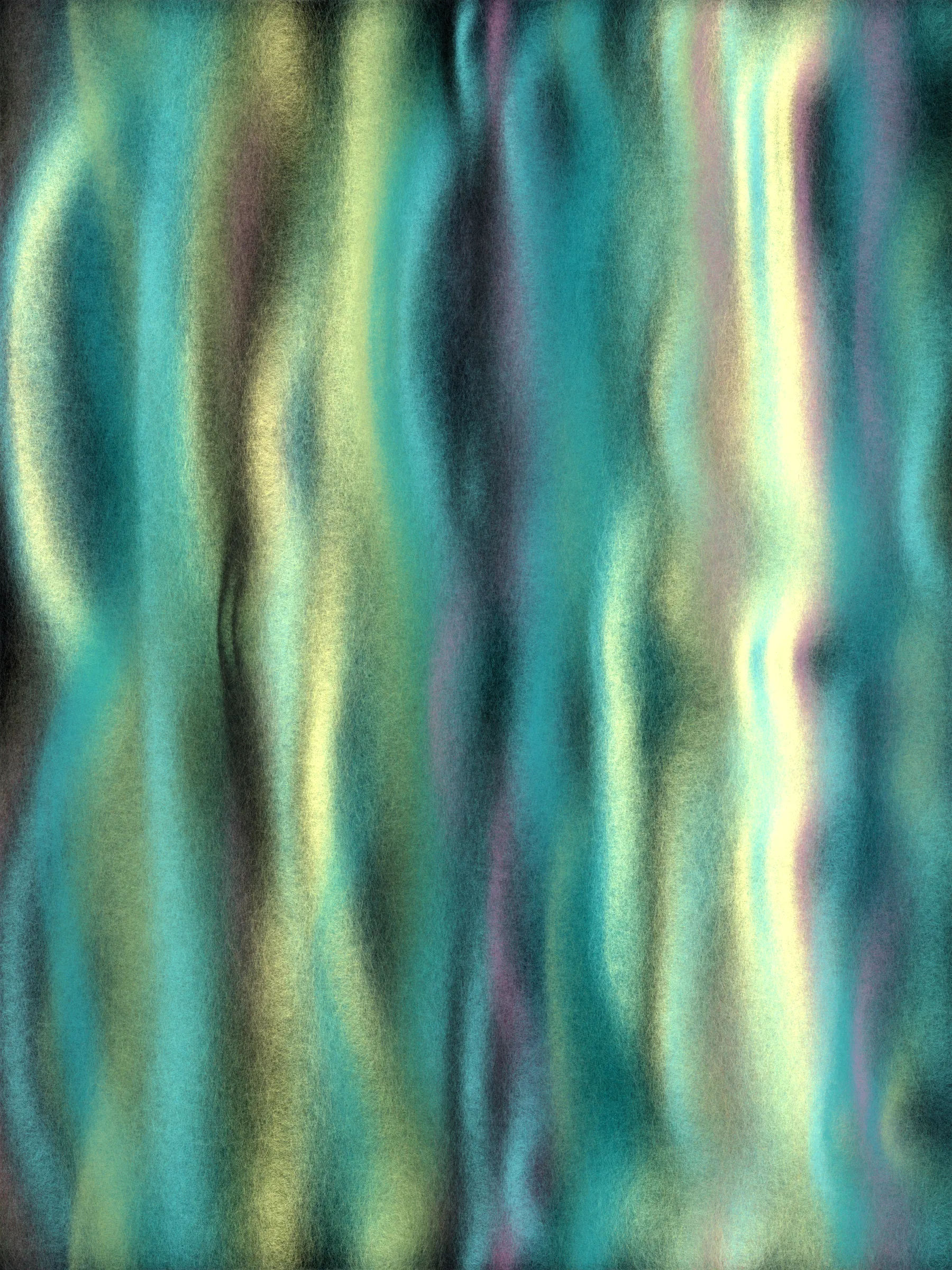 If winds were fibers, what would they weave?

I live on a hillside near the coast. Seasonal winds sculpt the trees into tortured but elegant shapes. Some are stripped bare but still reach for the sky. Others bend their trunks to protect their foliage like a shield.

This project began with an idea to simulate smoke and the winding paths it follows. The smoke coalesced into strands of fiber and colorful yarn. Then it swirled into strange and organic forms.

Some look like those wind-sculpted trees. Others are blankets unraveling, or storybook creatures felted from wool.

If you look close, they are all fuzzy and soft and begging to be touched.

As this project developed I researched fiber arts, an artistic tradition with a rich history. I spoke with artists and friends who knit, weave, felt wool, and raise Alpacas and sheep. Windwoven pieces don't try to simulate actual weaving, but the project is grounded in the fiber arts world. Many palettes are drawn from yarn and wool roving colors and from shades of Alpaca fur. The color blending mimics the dynamic colors that can be achieved when carding dyed wool.

Of course, most of the outputs could only be made with code, pushing fiber-like artwork into new realms.
