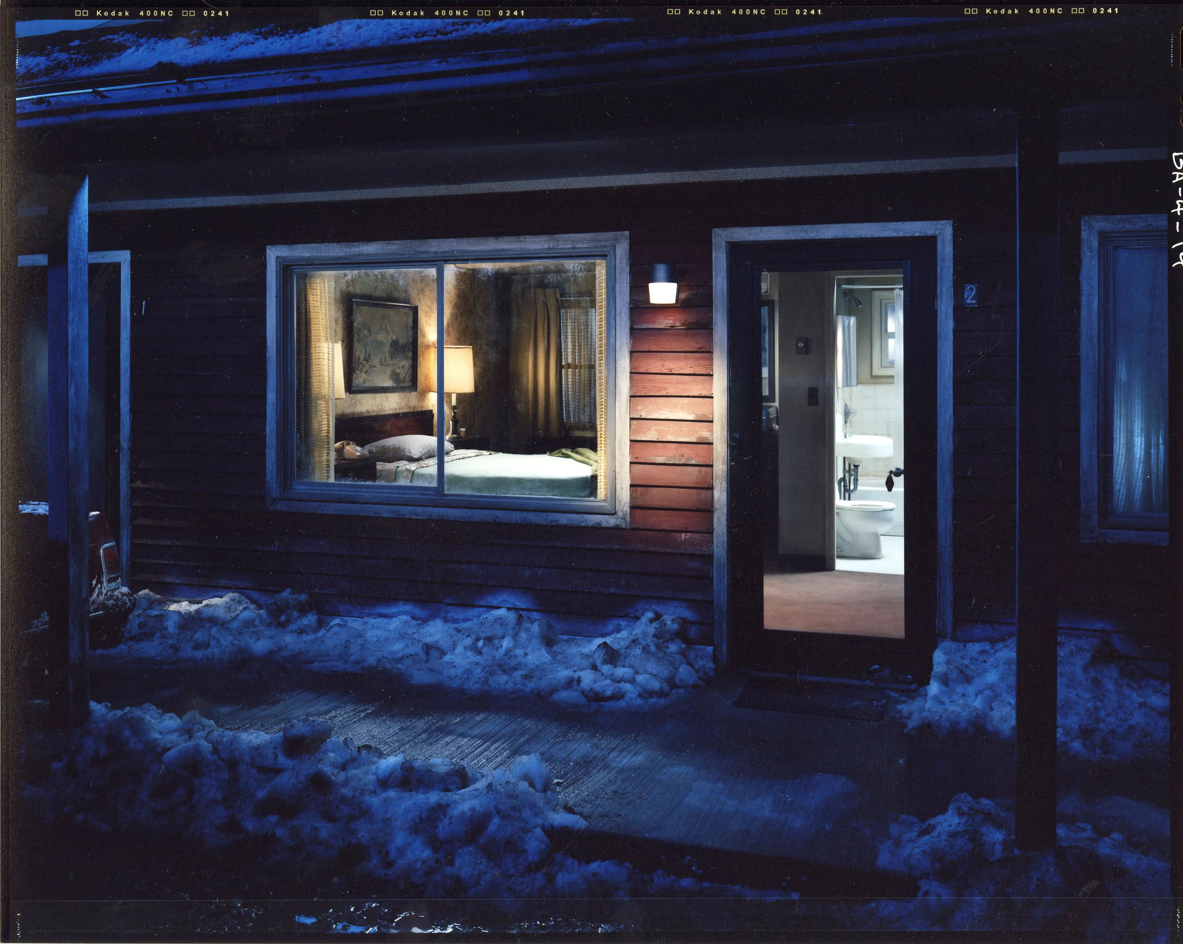 The images that comprise Crewdson’s collection, “Beneath the Roses,” take place in the homes, streets, and forests of unnamed small towns. The photographs portray emotionally charged moments of seemingly ordinary individuals caught in ambiguous and often disquieting circumstances. Both epic in scale and intimate in scope, these visually breathtaking photographs blur the distinctions between cinema and photography, reality and fantasy, what has happened and what is to come.

Edition: 1 of 1