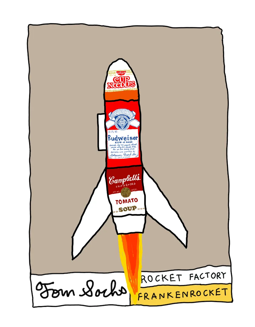 Tom Sachs Rocket Factory is a trans-dimensional manufacturing plant. Our Rocket Factory uses NFTs to build new NFTs. The Genesis NFT Collection from Tom Sachs