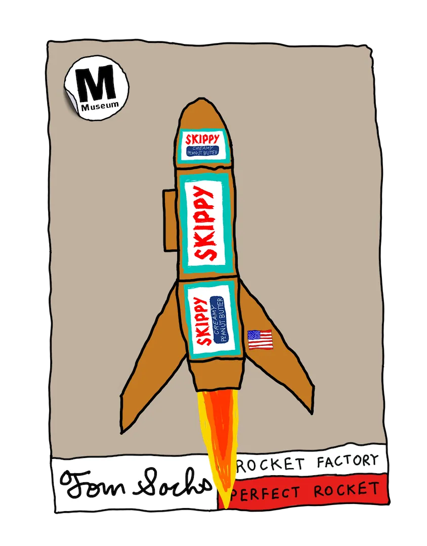 Tom Sachs Rocket Factory is a trans-dimensional manufacturing plant. Our Rocket Factory uses NFTs to build new NFTs. The Genesis NFT Collection from Tom Sachs