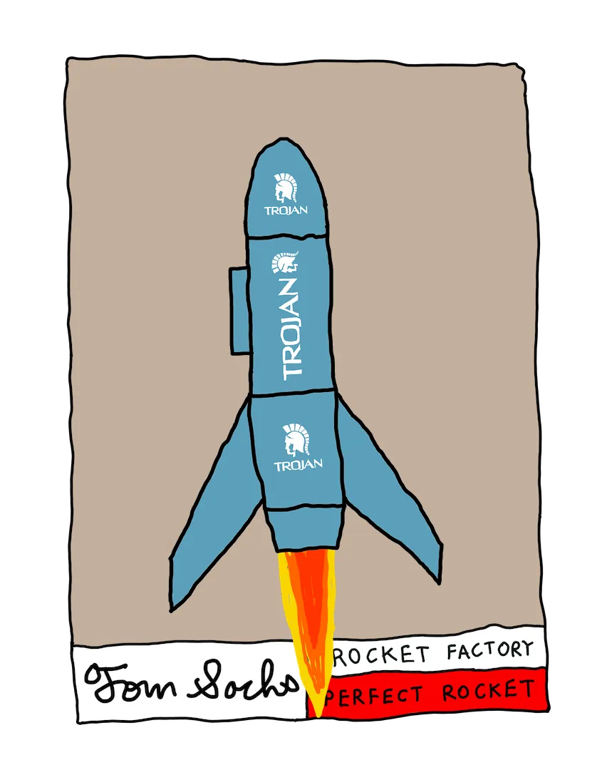 Tom Sachs Rocket Factory is a trans-dimensional manufacturing plant. Our Rocket Factory uses NFTs to build new NFTs. The Genesis NFT Collection from Tom Sachs