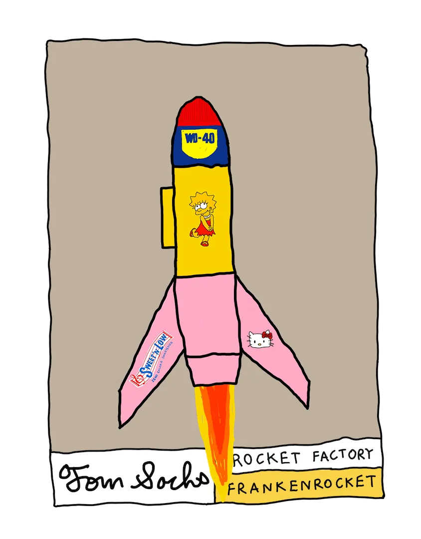 Tom Sachs Rocket Factory is a trans-dimensional manufacturing plant. Our Rocket Factory uses NFTs to build new NFTs. The Genesis NFT Collection from Tom Sachs
