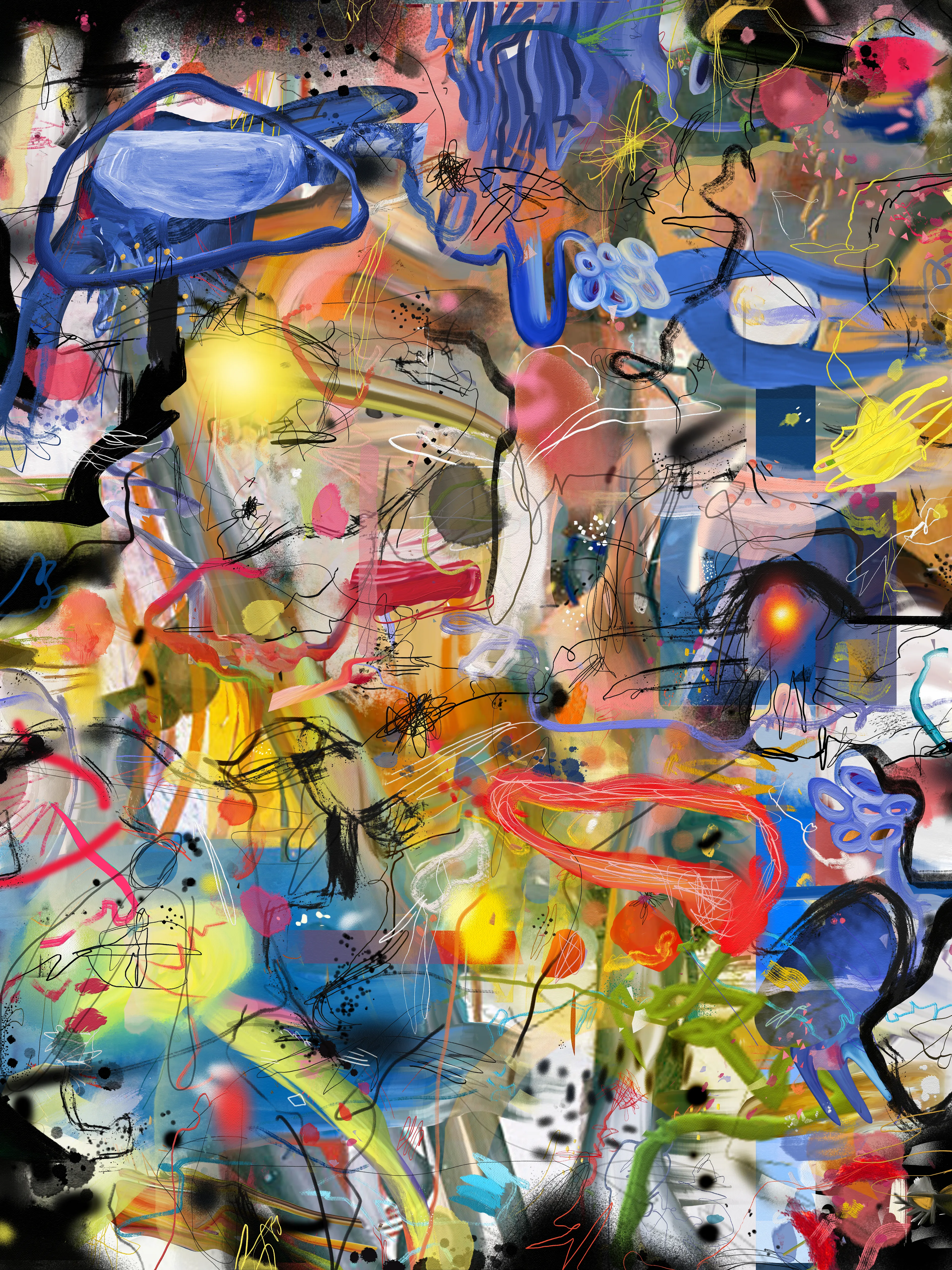 Digital painting 4500 x 6000 painting 300 DPI

It is in this ethereal landscape that the God Molecule's trip reveals its true nature.  
There was a day when I felt an encounter with a higher intelligence —a profound connection to the spiritual realm and time became a malleable construct where space lost its conventional meaning.  
Spirits spoke to me, they told me the mysteries of the universe, I received a glimpse into the unfathomable depths of my mind and was able to connect with all things. It was my first spiritual awakening.