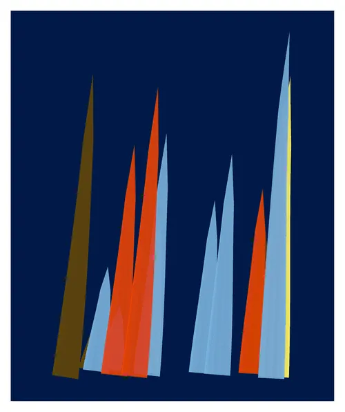 512 generative sketches exploring curl noise, colour and constraints.