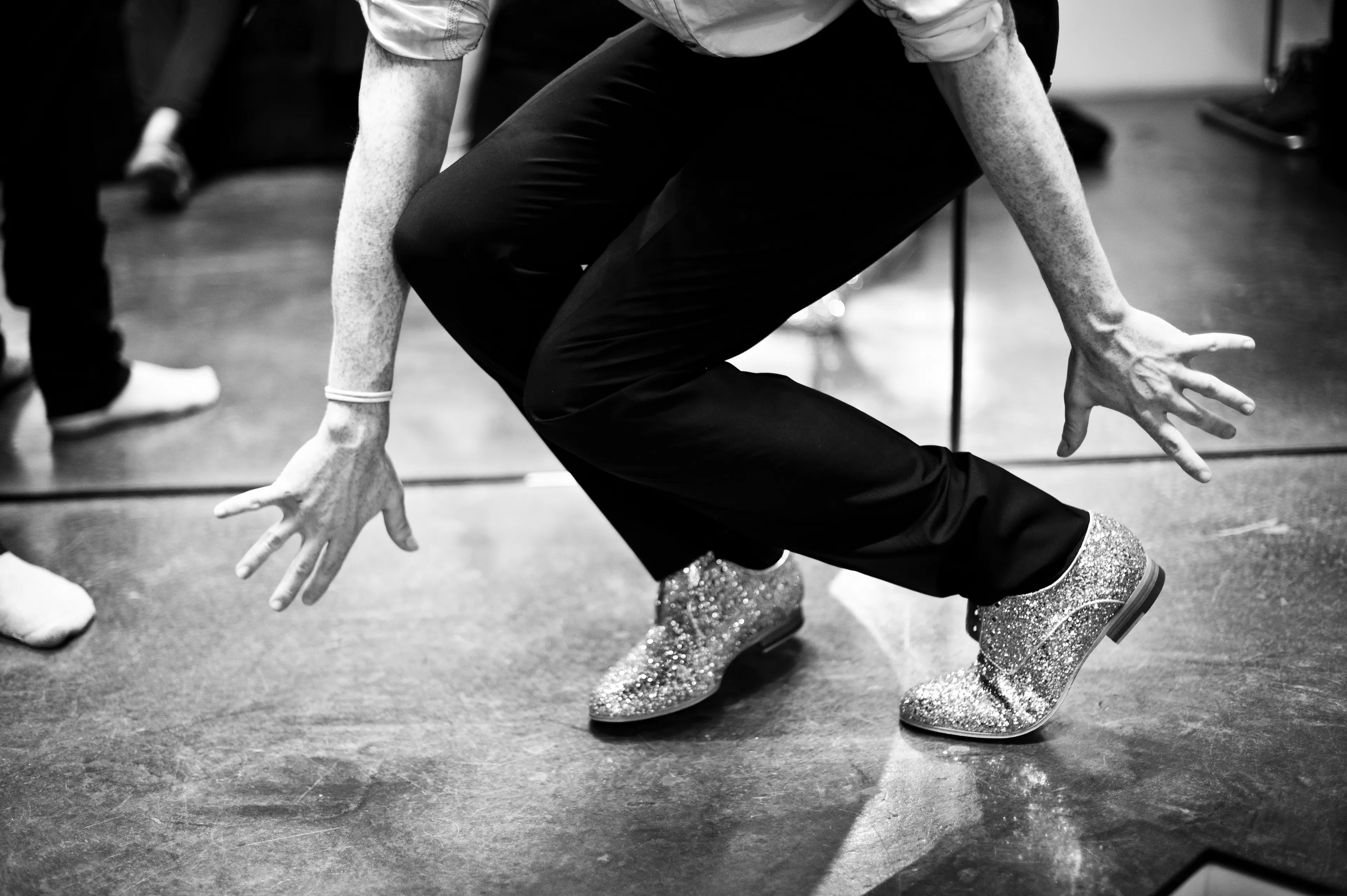 After flying from Toronto to Paris as a team, we drove into the city to take the cast and crew of my brother’s film, Antiviral, to Costume National to pick up their black tie wardrobes. I got to watch my brother and his lead actor, Caleb Landry Jones, put on beautiful, tailored tuxedos in preparation for their premiere. Caleb tried on a pair of sparkly silver shoes and immediately started to dance. He wore them to the premiere.