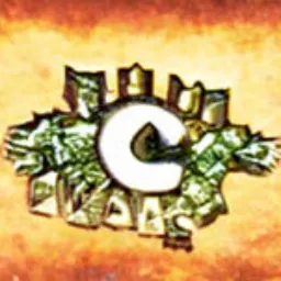 Logo reimagined by Cosmographia's text-to-image machine learning (Diffusion Model) software for **cashwars.com** (1999-2001) from the description "A logo for a 2001 company named 'cashwars.com' a free online role playing game which awarded winners money".

[**Dotcom Seance**](https://dotcomseance.com) is a collection by Simon Denny, Guile Twardowski, and Cosmographia. 

Presented by [Folia](https://folia.app).