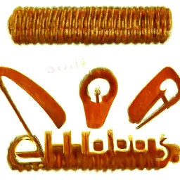 Logo reimagined by Cosmographia's text-to-image machine learning (Diffusion Model) software for **ehobbies.com** (1999-2001) from the description "A logo for a 2001 company named 'ehobbies.com' a website selling hobbyist products and equipment".

[**Dotcom Seance**](https://dotcomseance.com) is a collection by Simon Denny, Guile Twardowski, and Cosmographia. 

Presented by [Folia](https://folia.app).