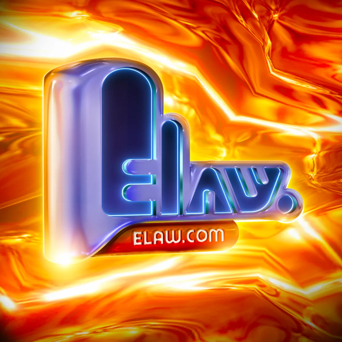 Guile Twardowski reimagined logo for **elaw.com** (2000-2001) a searchable database of downloadable legal documents for lawyers. Inspired from [a logo](https://folia.mypinata.cloud/ipfs/QmPKNVntZAwX1QUED7ArTvKDeRrJgREaj82GSAuhshG8LB/elaw.com/inspo.png) generated by Cosmographia's text-to-image AI. 

[**Dotcom Seance**](https://dotcomseance.com) is a collection by Simon Denny, Guile Twardowski, and Cosmographia. 

Presented by [Folia](https://folia.app).