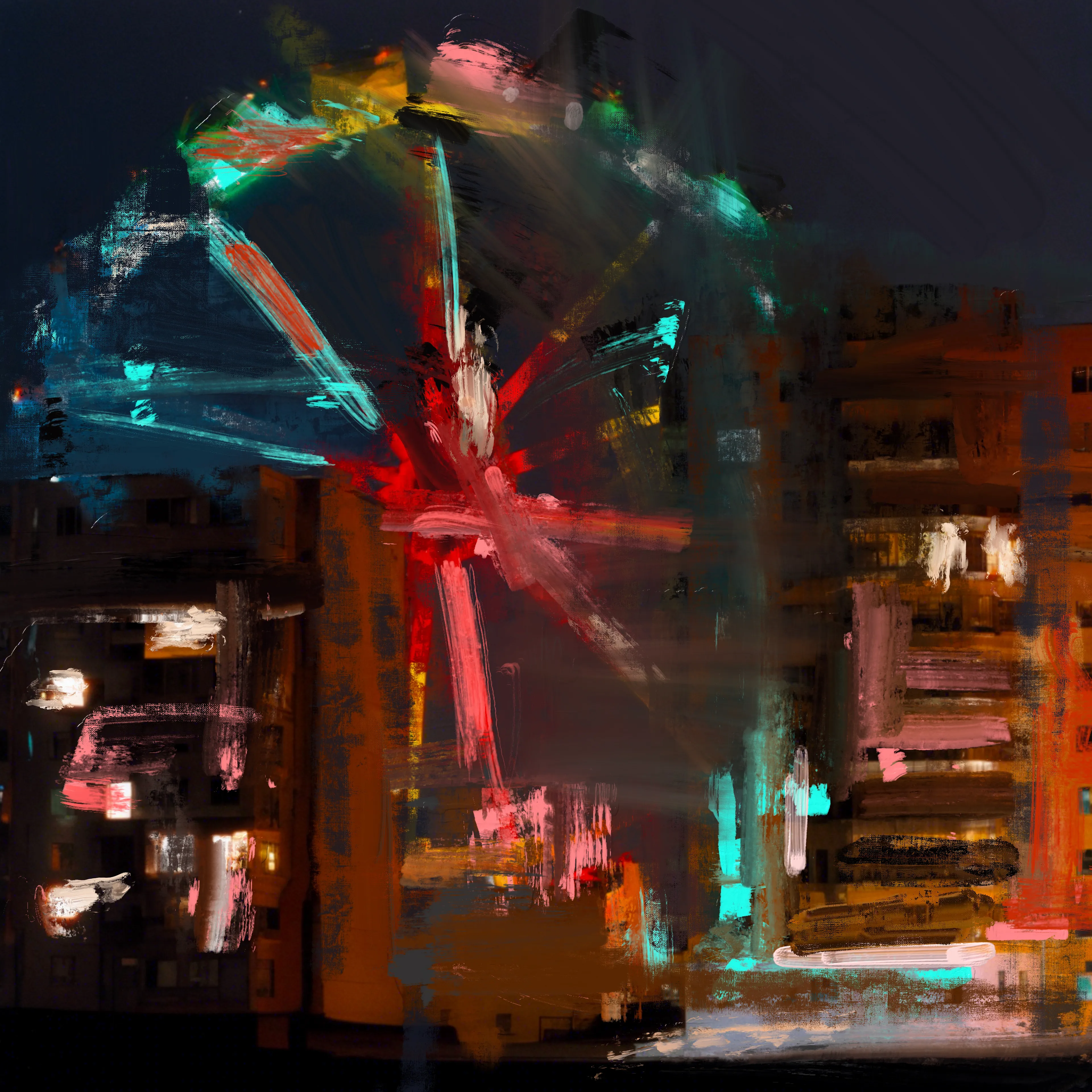 Ferris Wheel

Combining AI and digital painting 

Circa 2024