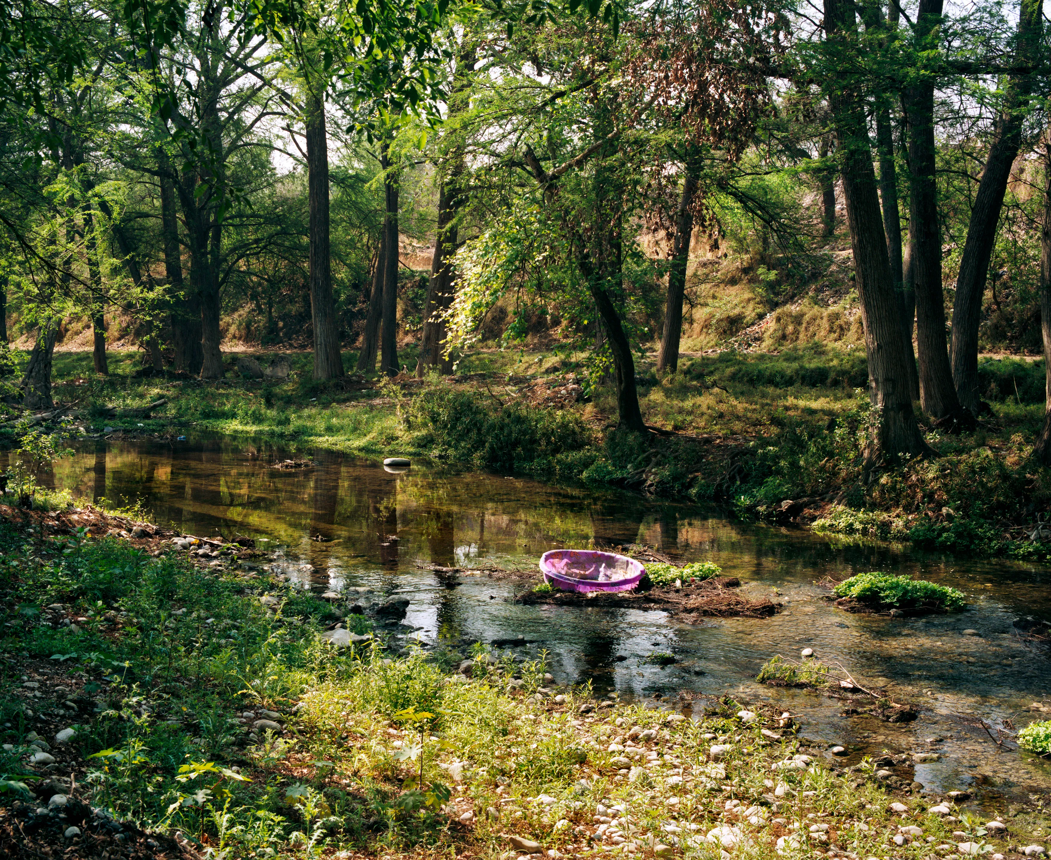 State of Nuevo León, Mexico, 2005-2010. This image is part of a 5-year project called Suburbia Mexicana. I wanted to document some of the unintended consequences of the housing bubble many cities in Mexico were going through. I was also very interested in the aesthetic questions posed by using ultra beautiful landscape imagery to represent ecological degradation. It is a nod to the romantic use of tragedy in paintings; a visual exploration of the grandeur of disaster as a way to comment on the other side of Mexico’s copy pasted ideals of homeownership.