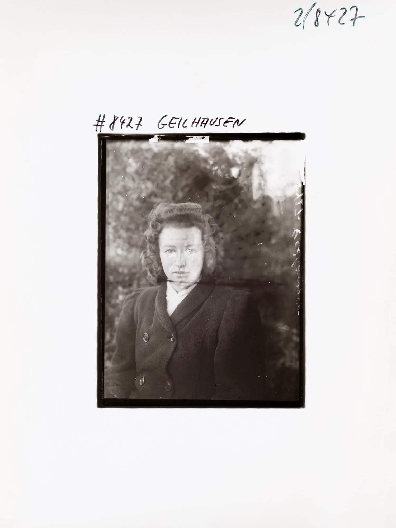 An NFT from the AS10k+ Project, launched to bring the historical archive of August Sander to the Digital World. Each NFT represents ownership of the physical contact print made by Gerd Sander in 1988/89 and depicted by the image as well as access to the August Sander Research Database where the historical legacy of the Sander Family Estate will become publicly available for research. Ownership of the physical contact sheet is determined by the wallet in which the NFT is owned, regardless of wether the contact print has been redeemed or not.