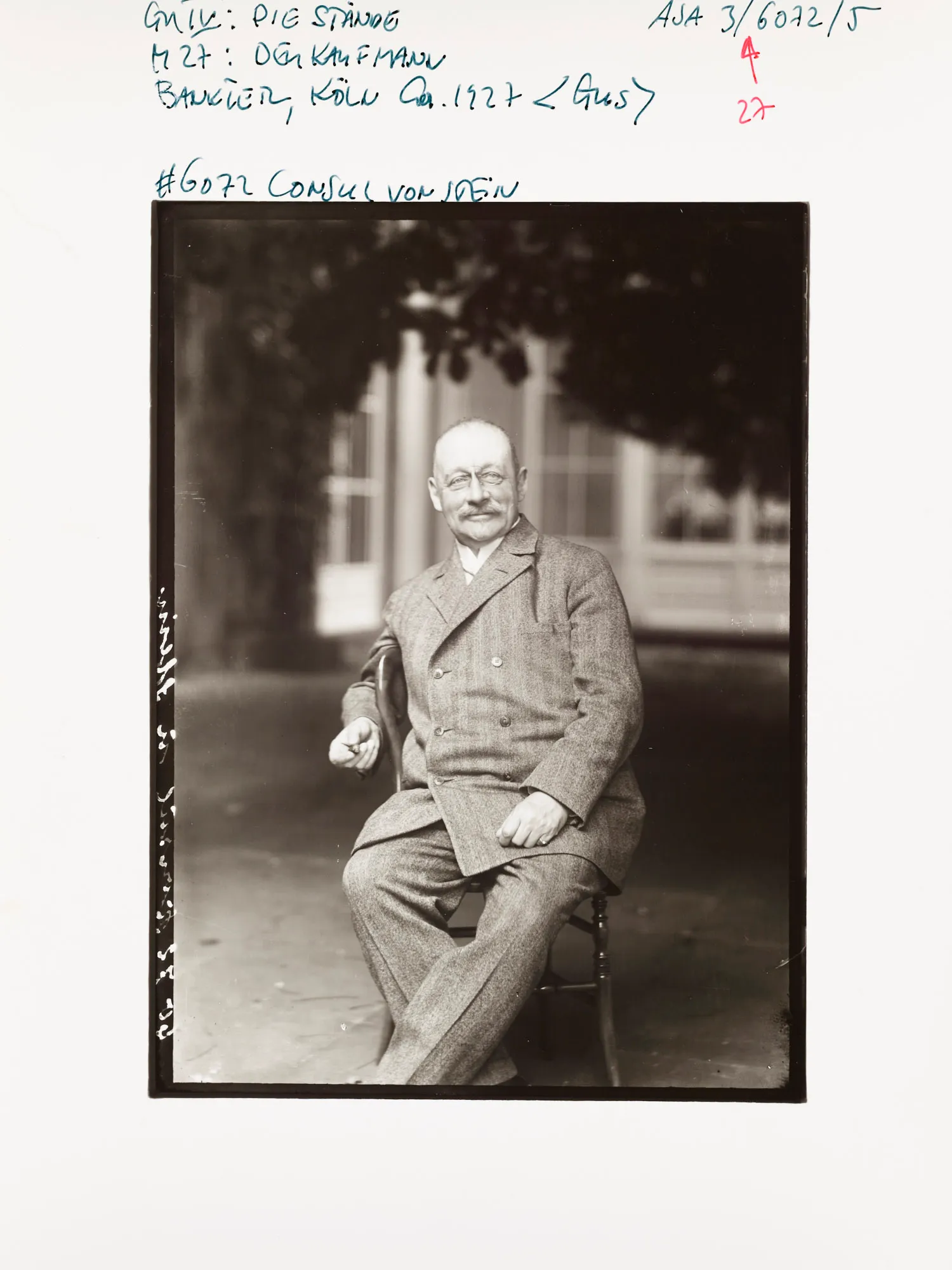 An NFT from the AS10k+ Project, launched to bring the historical archive of August Sander to the Digital World. Each NFT represents ownership of the physical contact print made by Gerd Sander in 1988/89 and depicted by the image as well as access to the August Sander Research Database where the historical legacy of the Sander Family Estate will become publicly available for research. Ownership of the physical contact sheet is determined by the wallet in which the NFT is owned, regardless of wether the contact print has been redeemed or not.