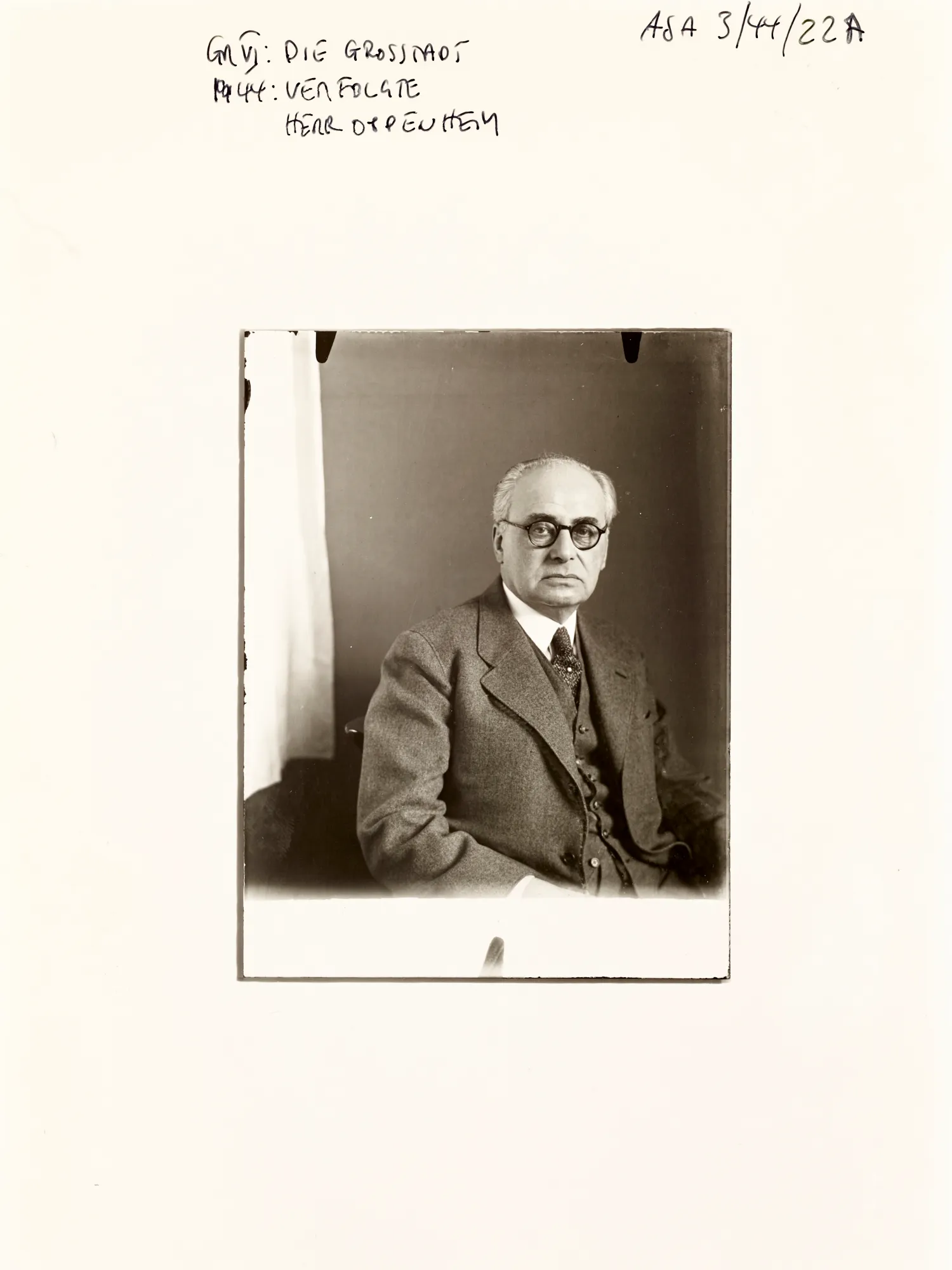 An NFT from the AS10k+ Project, launched to bring the historical archive of August Sander to the Digital World. Each NFT represents ownership of the physical contact print made by Gerd Sander in 1988/89 and depicted by the image as well as access to the August Sander Research Database where the historical legacy of the Sander Family Estate will become publicly available for research. Ownership of the physical contact sheet is determined by the wallet in which the NFT is owned, regardless of wether the contact print has been redeemed or not.