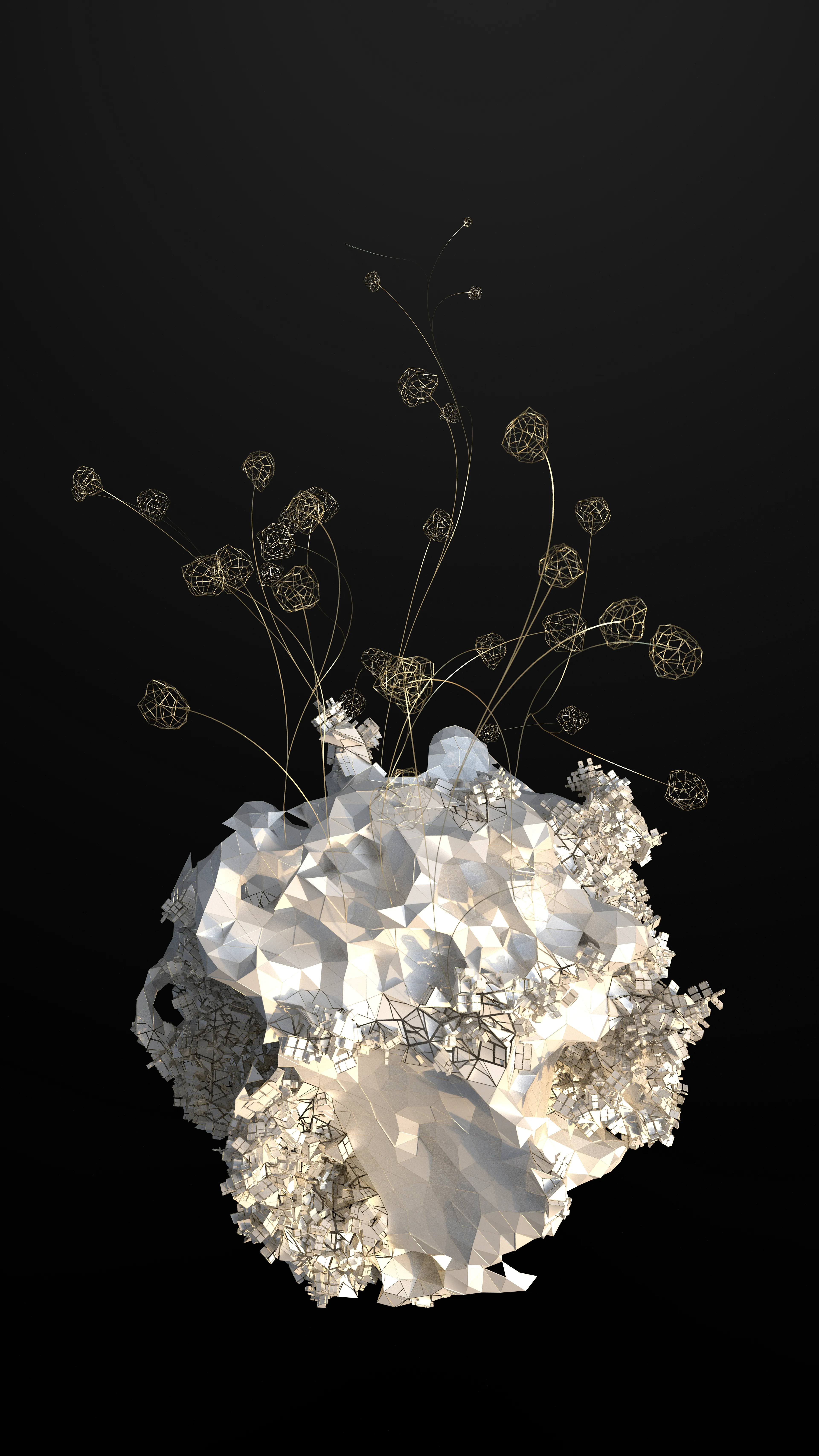 Satellites tracks the narrative of the 1969 Apollo 11 mission, using the original mission transcripts to create unique generative, algorithmic forms born directly from key phrases spoken during this historic mission. Satellites serves not only to celebrate this amazing event but also the truly wonderful, seemingly impossible things human beings can achieve when we work together.