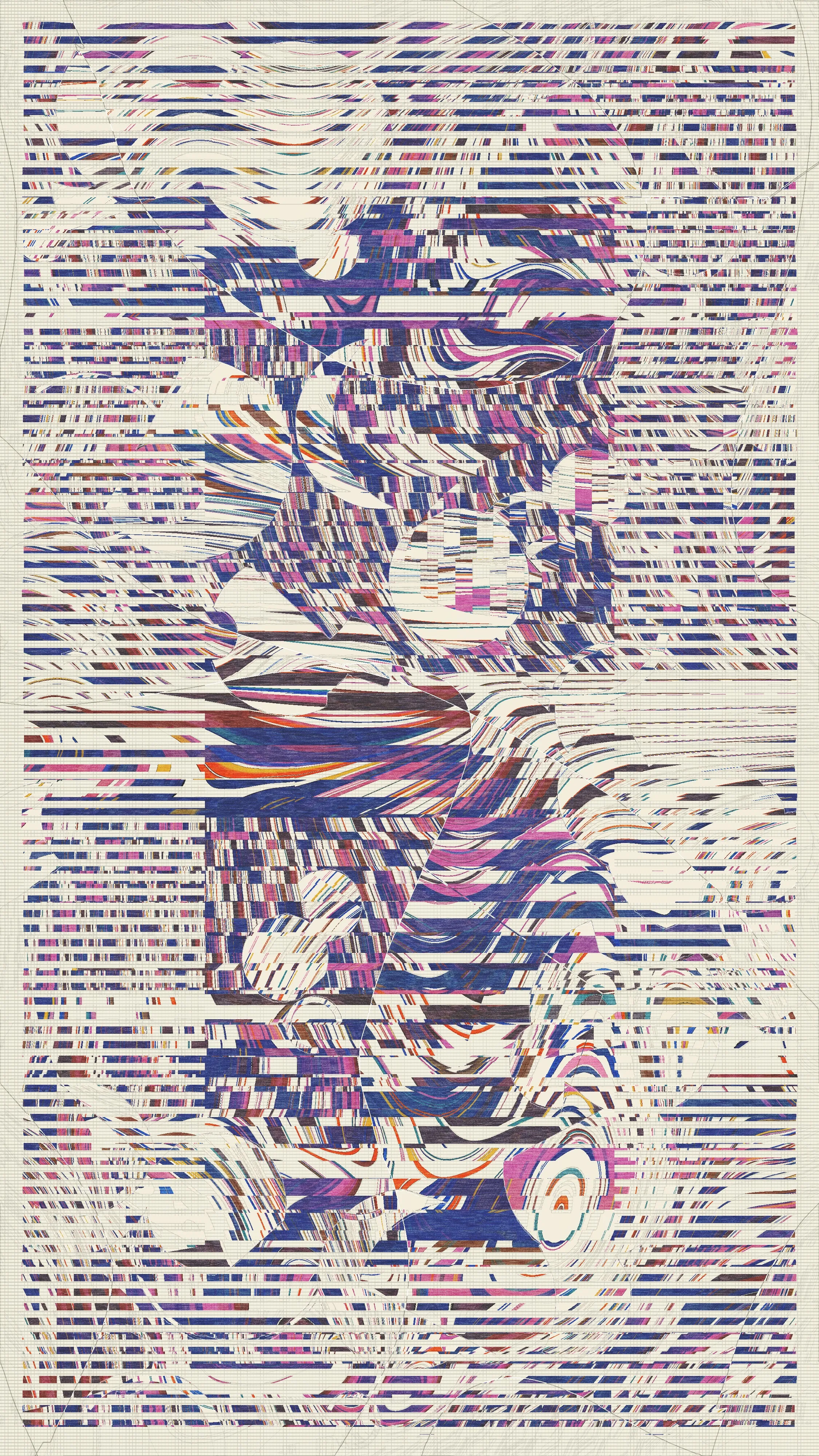 **Strands of Solitude** is a meditation on connection and isolation in the digital age. Through a series of intricate and highly detailed digital compositions, William Mapan delves into the ways in which social media and our increasing reliance on technology has both connected and disconnected us from one another.

The proliferation of social media and other digital platforms, Mapan's art highlights the ways in which we can still feel isolated and disconnected from those around us. His use of saturation, experimentation with density and negative space, and flow fields serves to emphasize not only this sense of disconnection, but more importantly remind the viewer that we are still part of a larger whole. As the viewer is drawn into the works, it is Mapan’s hope that we can recognize that we may be more similar than we are different.

Despite this underlying sense of isolation, Mapan's work also celebrates the ways in which we are able to connect and find common ground through our shared experiences and connections. By bringing together a variety of different elements and influences in his art, Mapan creates a sense of unity and connection that is palpable to the viewer. As we navigate the complexities of the digital age, Mapan's art serves as a reminder of the ways in which we are all connected, even in the midst of seeming disconnection.

A central tenant to Mapan's practice is his attempt to inject a sense of humanness into the algorithms that drive his generative art. Through his use of organic forms and rich textural elements, Mapan seeks to bridge the gap between the artificial and the human, creating works that are both technically impressive and emotionally resonant.