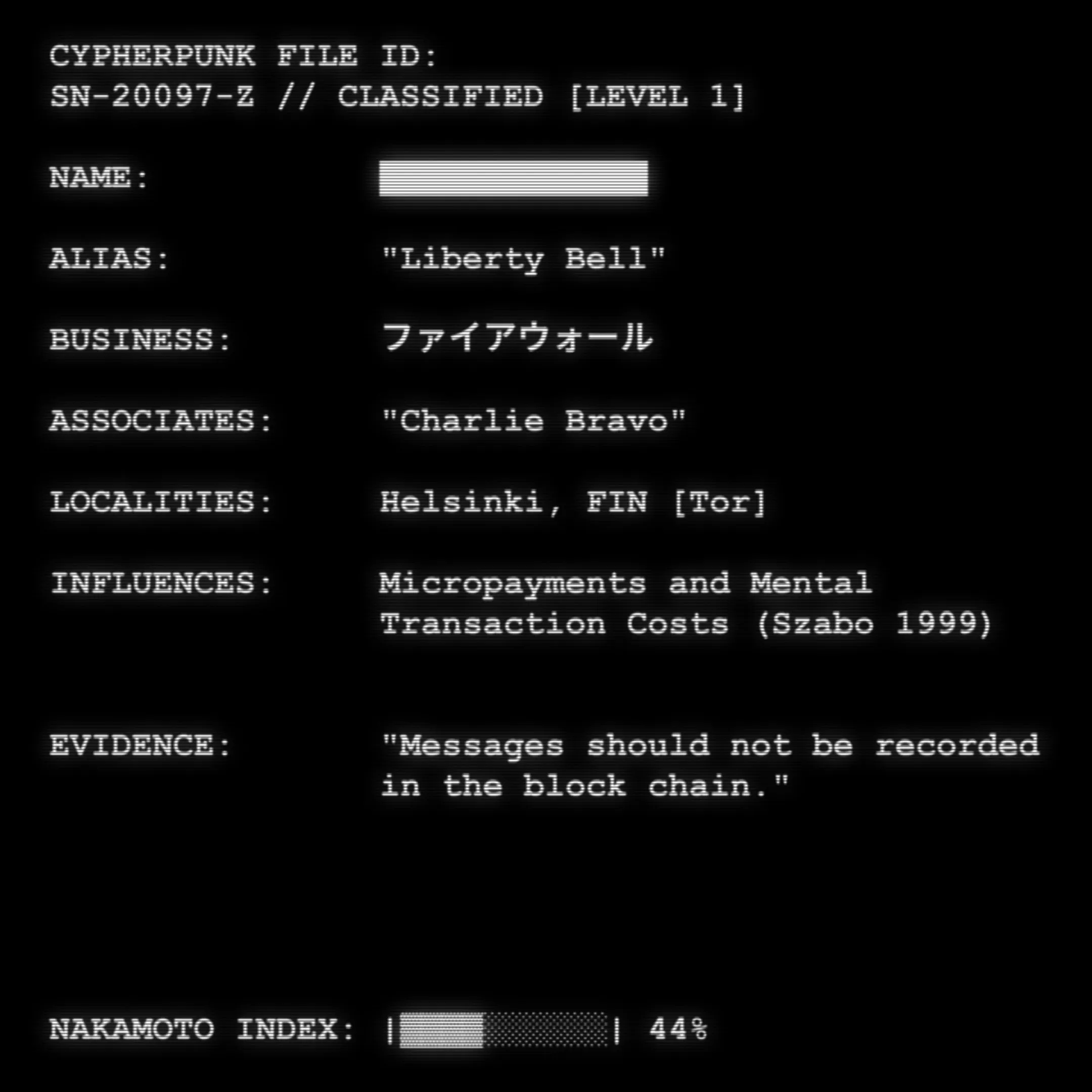 Who is Satoshi Nakamoto? These are the files.
