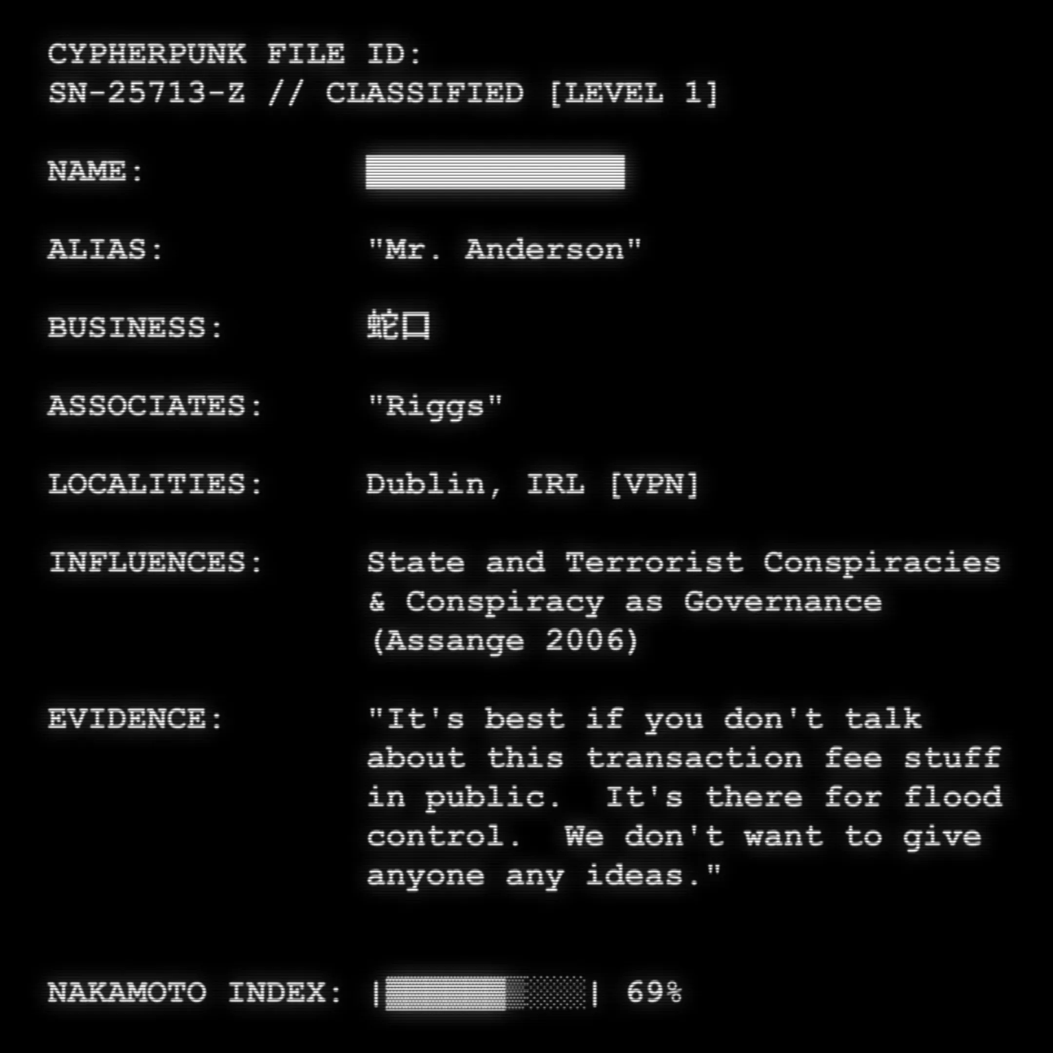 Who is Satoshi Nakamoto? These are the files.
