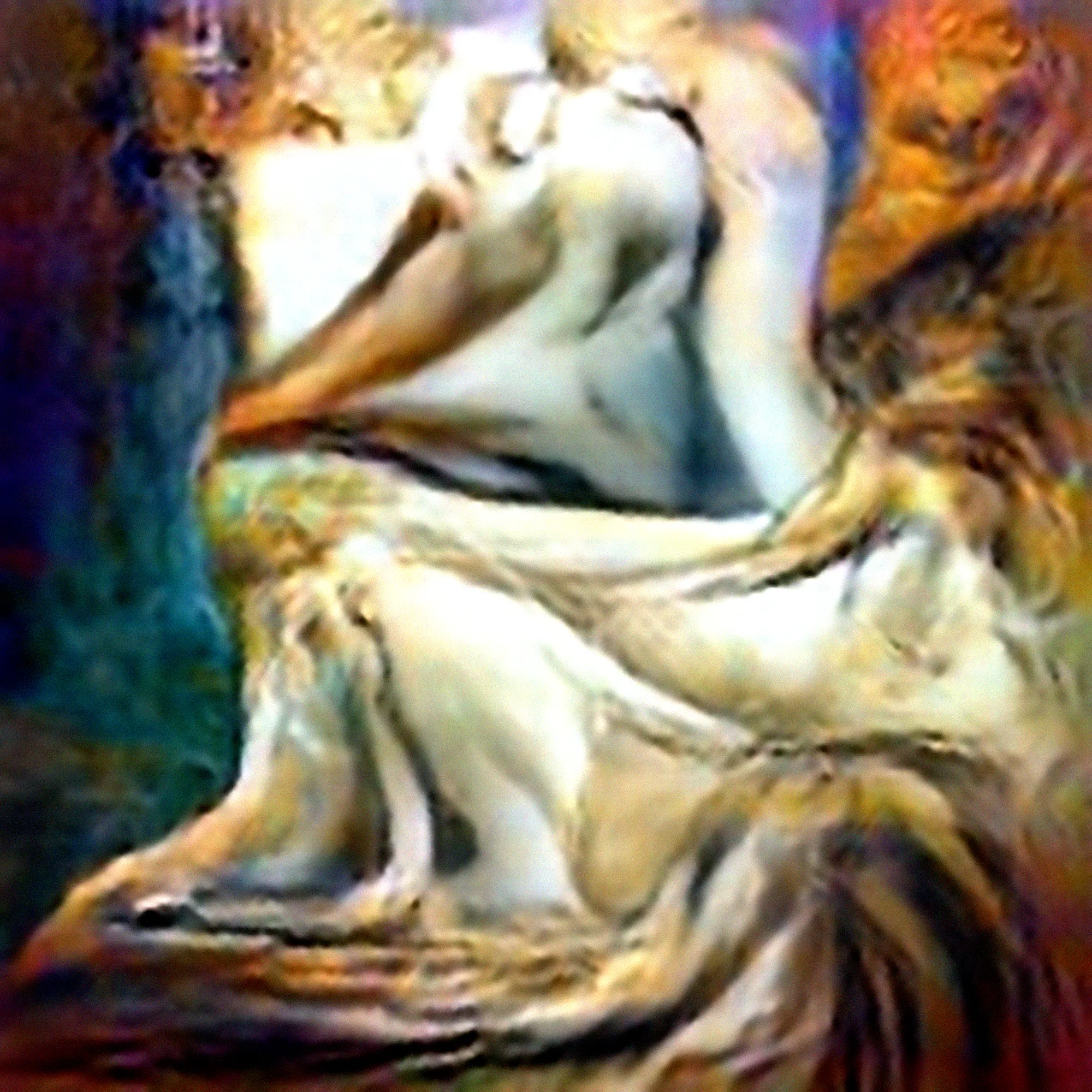 I've long been frustrated by the literalness with which fields like computer science and computer vision approach the topic of seeing. It's a neat trick to point a camera at a picture and have the caption "hot dog" or "not hot dog" appear on the screen. But if you show Rene Magritte's iconic "The Treachery of Images" to such an object recognition model, the classifier will invariably return the result: "This is a pipe." Something is wrong here.
Visual perception is squishy and slippery, formed by each of our unique biological makeups, our memories, history, culture, and our own subjectivities. Just as a monarch butterfly sees a flower entirely differently than a field mouse, a medieval Spanish farmer sees a comet in an entirely different way than a contemporary architect. An early 20th-century psychoanalyst or semiotician might understand images from a dream quite differently than a present-day cognitive neuroscientist. "Seeing" is a deeply historical, cultural, subjective, and even political affair, profoundly shaped by our sensory and social environs.
With the "evolved hallucinations" project, I wanted to see what would happen if we tried to build computer vision models based on a wide range of historical, cultural, and notional worldviews. I began training models on allegorical art, symbolism, and metaphor, using image-vocabularies drawn from literature, philosophy, poetry, folklore, and spiritual traditions. Could I build models that embraced the slipperiness and squishiness of visual perception? What would it mean to build a model designed to "see" the world through the extended allegory of Dante?  What might the world look like through the "eyes" of future seaweed on a post-human earth? Or the worldview of a Cassandra-like being, fated to see the future but helpless to change it? The Evolved Hallucinations is my partial answer to that question. 
- Trevor Paglen