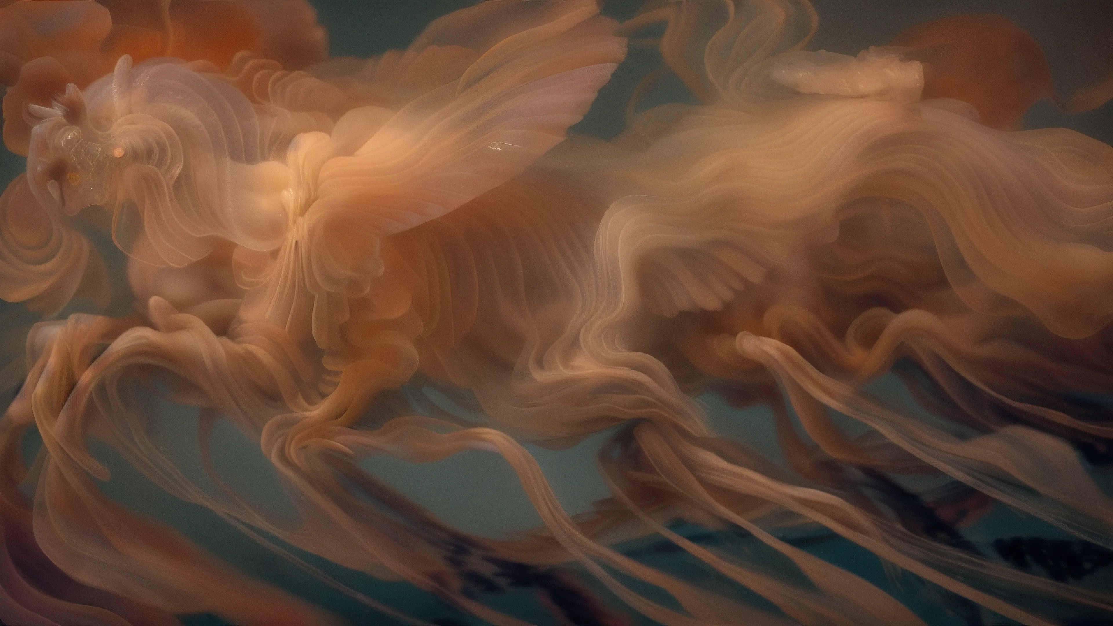 'Lope' by Jenni Pasanen - 100 iterations 18/07/2023  
============================================================  
  
*'Lope'* is Jenni Pasanen's first long-form generative AI collection and is a study of humans as emotional animals. *'Lope'* invites us to contemplate the interplay between the rational and the emotional, the programmed and the spontaneous.  
* * *  
  
This collection is a metaphor for a lope's smooth and effortless stride in the physical world and the fluidity and gracefulness sought by AI and human imagination. While AI absences a natural emotional component due to its programming and data inputs, and human imagination is constrained by individual experiences and cognitive abilities, the 'Lope' series mean to invite the audience to free exploration and creative expression, merging human & machine skill.  
In this context, *'lope'* is a powerful symbol of transcending existing boundaries and embracing curiosity, unlocking new possibilities for the artist herself. Departing from her customary practice of creating digital drawings using Artbreeder, AI, and Photoshop, Jenni embarks on a new chapter characterized by the pursuit of more surprise through an AI system beyond her ordinary control. By embracing the concept of 'Lope,' we are encouraged to break free from constraints, cultivate open-mindedness, and embrace the rhythmic patterns of creative thought. This approach allows for the convergence of AI and human imagination.  
