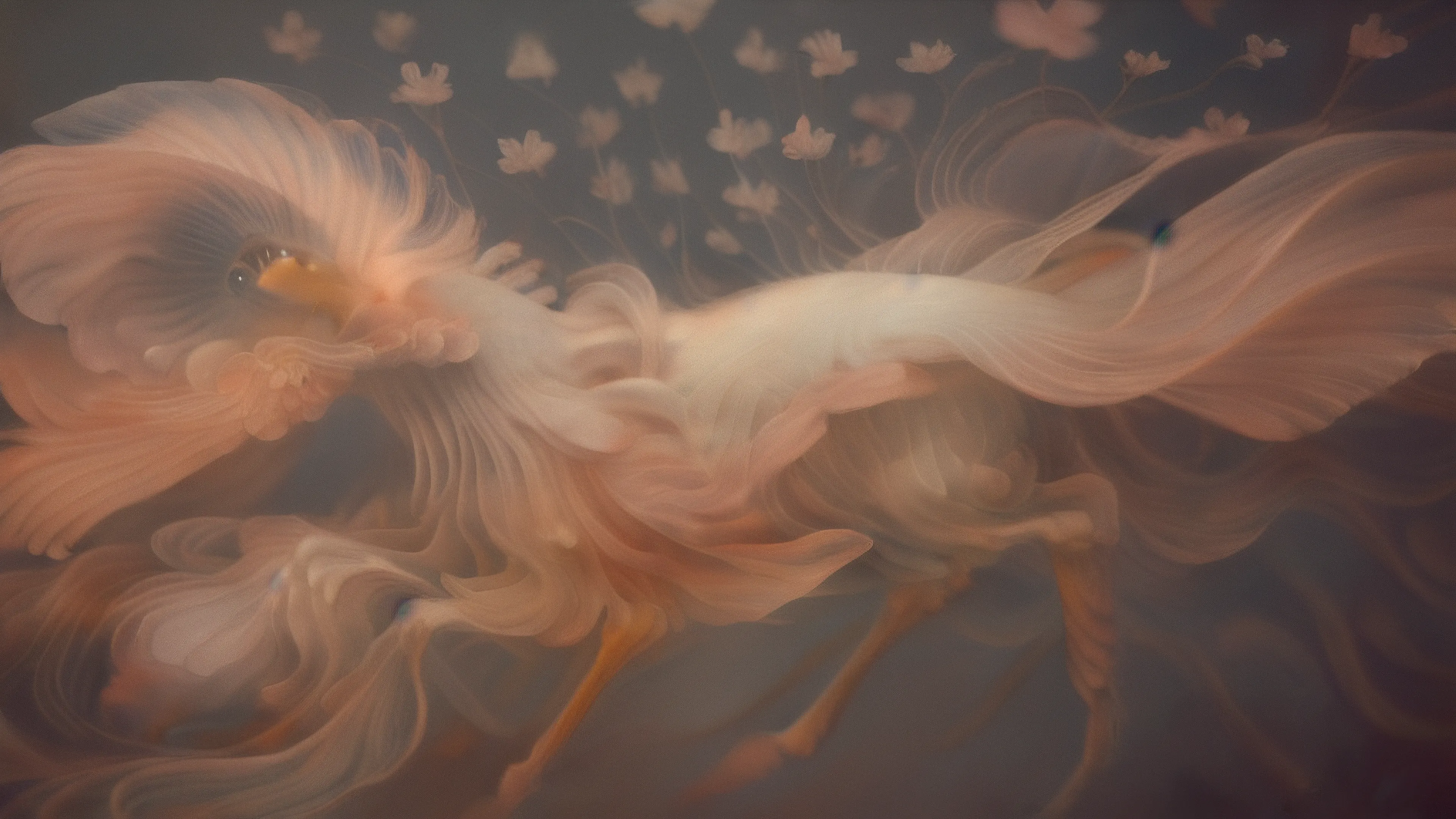 'Lope' by Jenni Pasanen - 100 iterations 18/07/2023  
============================================================  
  
*'Lope'* is Jenni Pasanen's first long-form generative AI collection and is a study of humans as emotional animals. *'Lope'* invites us to contemplate the interplay between the rational and the emotional, the programmed and the spontaneous.  
* * *  
  
This collection is a metaphor for a lope's smooth and effortless stride in the physical world and the fluidity and gracefulness sought by AI and human imagination. While AI absences a natural emotional component due to its programming and data inputs, and human imagination is constrained by individual experiences and cognitive abilities, the 'Lope' series mean to invite the audience to free exploration and creative expression, merging human & machine skill.  
In this context, *'lope'* is a powerful symbol of transcending existing boundaries and embracing curiosity, unlocking new possibilities for the artist herself. Departing from her customary practice of creating digital drawings using Artbreeder, AI, and Photoshop, Jenni embarks on a new chapter characterized by the pursuit of more surprise through an AI system beyond her ordinary control. By embracing the concept of 'Lope,' we are encouraged to break free from constraints, cultivate open-mindedness, and embrace the rhythmic patterns of creative thought. This approach allows for the convergence of AI and human imagination.  
