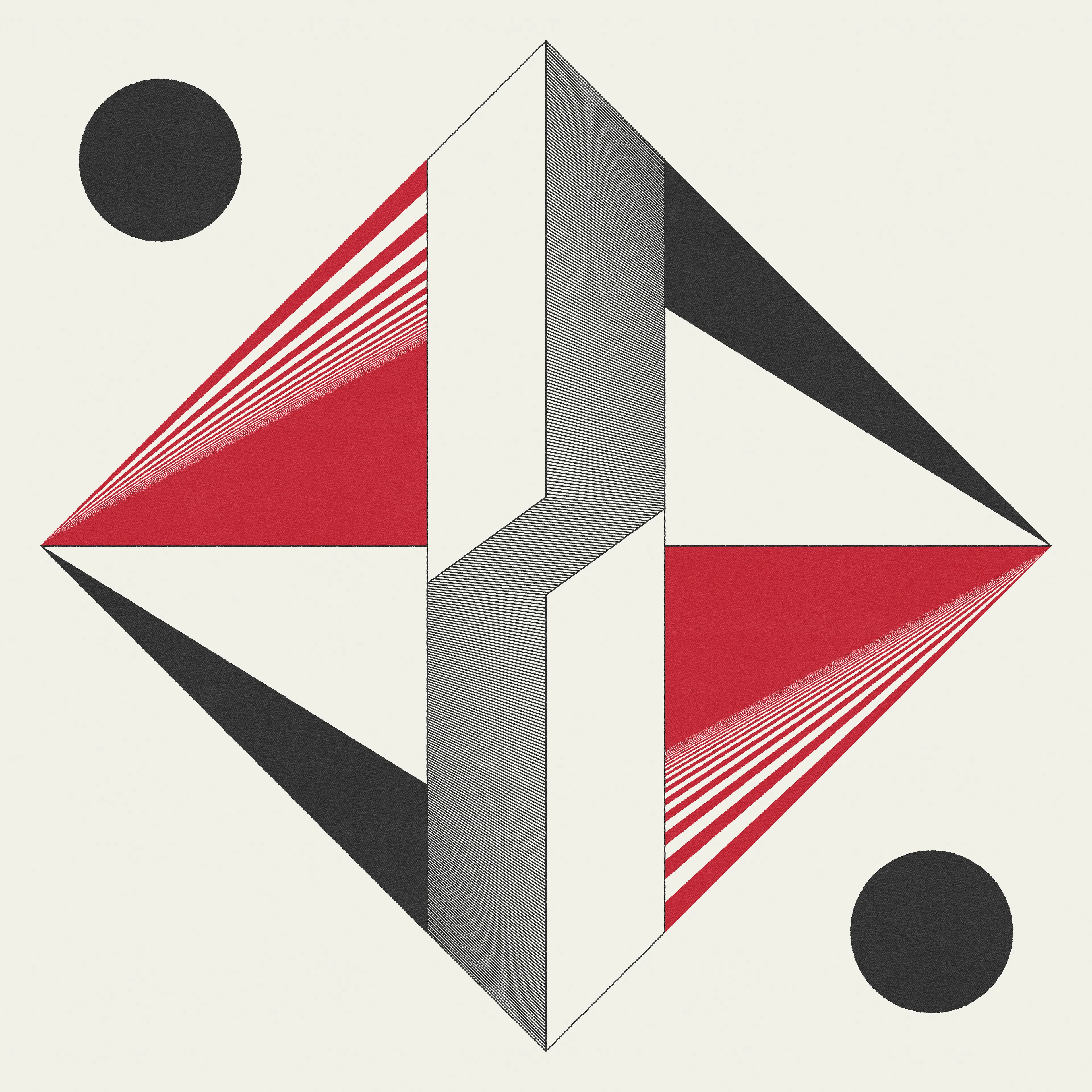 The Tumulus Series places itself atop the foundations of Brutalist architecture, graphic design and generative art. Melding these disciplines, the artist's aim is to playfully break structure and perspective through random intervention.

4000 x 4000px JPG