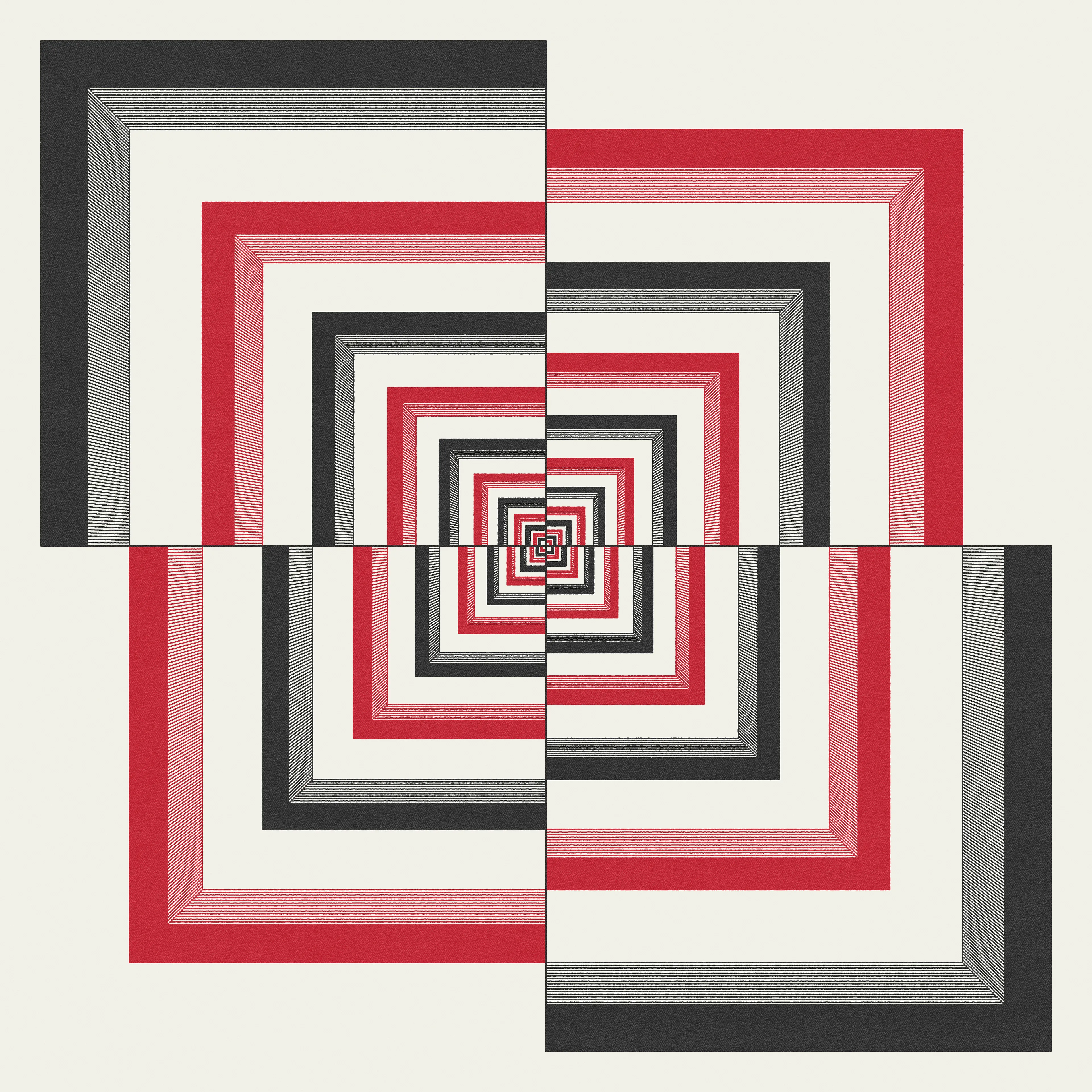 The Tumulus Series places itself atop the foundations of Brutalist architecture, graphic design and generative art. Melding these disciplines, the artist's aim is to playfully break structure and perspective through random intervention.

4000 x 4000px JPG