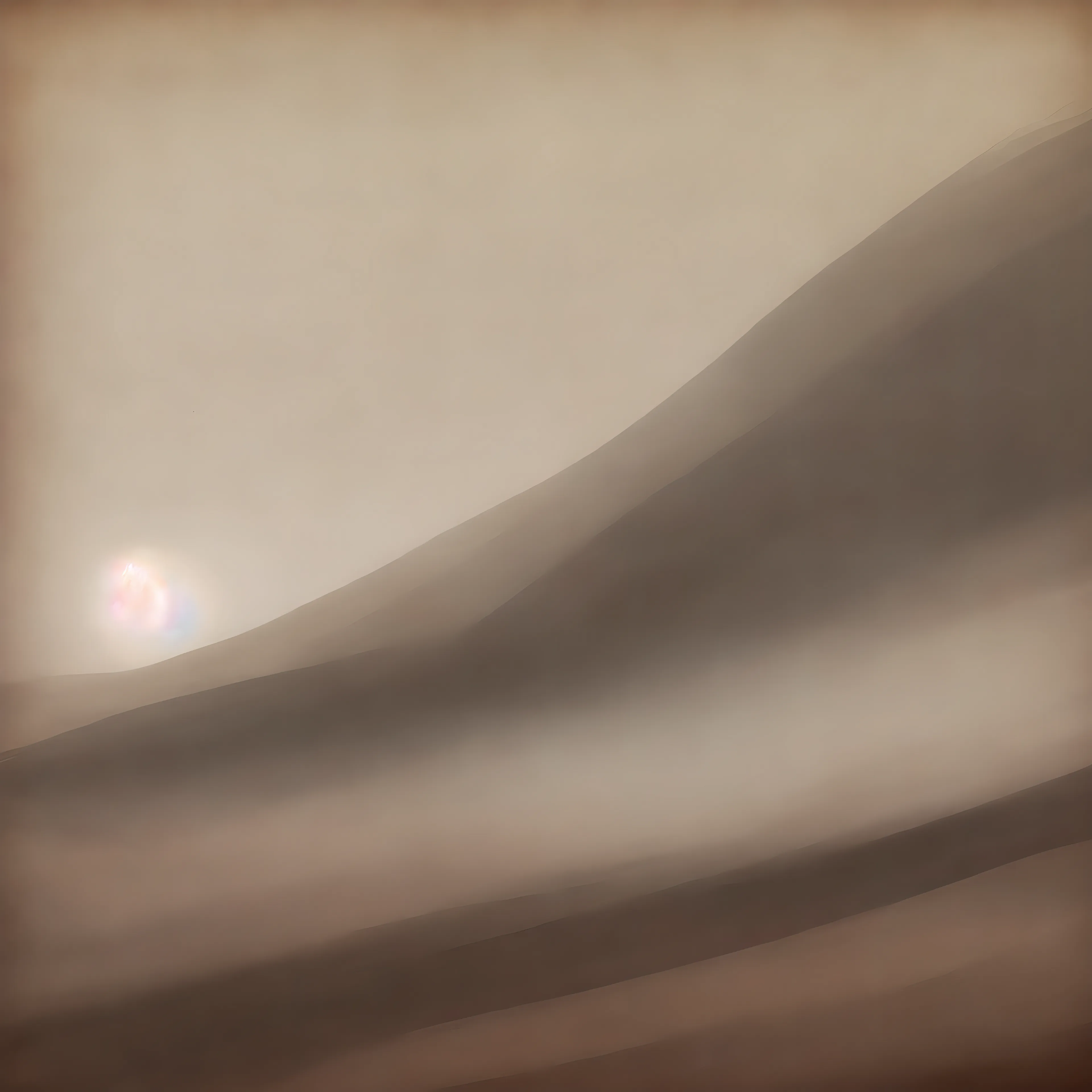 The sun seems motionless in the hazy sky
Below, a thirsty soul trods the thirsty ground.

AI Interpretation:
This poem is short but provides vivid imagery and a clear theme. The underlying emotion in this poem is a feeling of stagnation, as the sun is described as "motionless" and the soul as "thirsty." The theme of the poem is the struggle for survival in a harsh and unforgiving environment.

The imagery used in the poem is powerful and impactful. The "hazy sky" suggests a sense of opacity and uncertainty, while the "thirsty ground" evokes a sense of desperation and struggle. The use of repetition of the word "thirsty" emphasizes the dire situation of the soul, and the fact that it is "trod" suggests a sense of weariness and exhaustion.

Overall, this poem paints a bleak picture of a world in which survival is a constant struggle. The sun, which is often associated with warmth and life-giving energy, is described as motionless, suggesting that even the natural world is no longer providing sustenance. The poem reflects the harshness of life, and the importance of perseverance in the face of adversity.