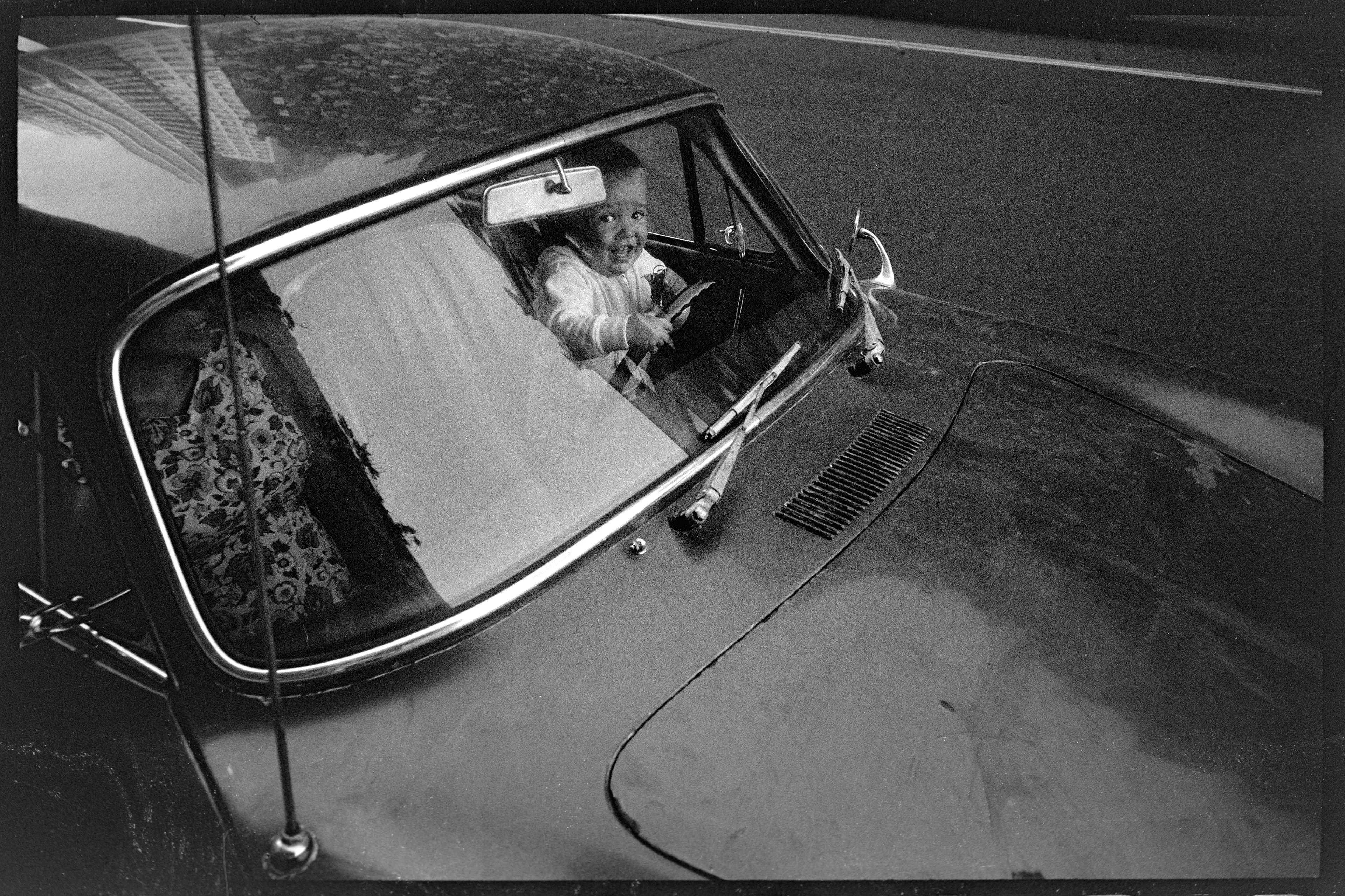 Child Steering Car, New York City, USA, 1965

