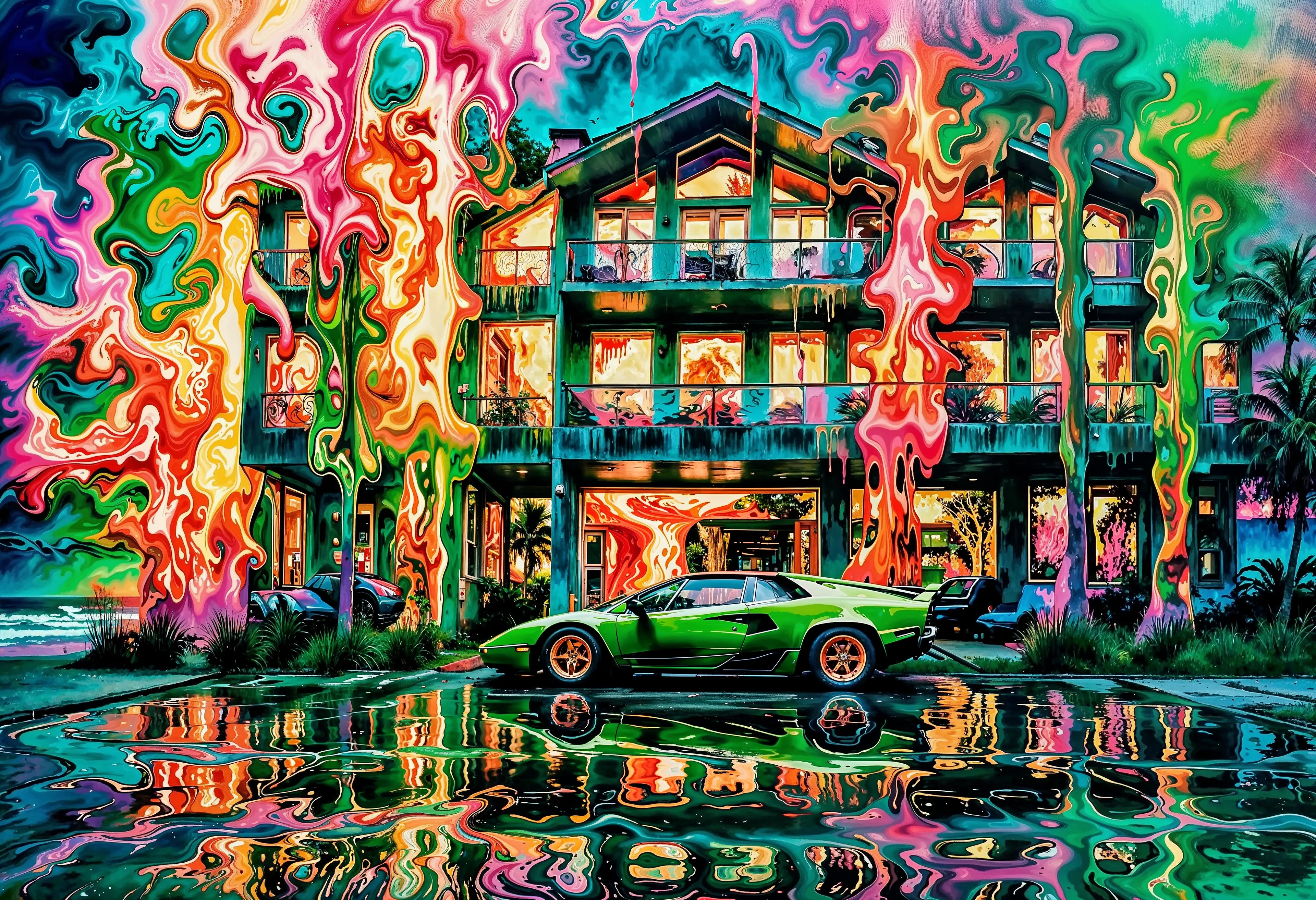 Created with a custom Wide World Stable Diffusion XL model with Lora’s trained on my WIYW GANs + MJ work
✈️ Upscaled with Magnific AI
