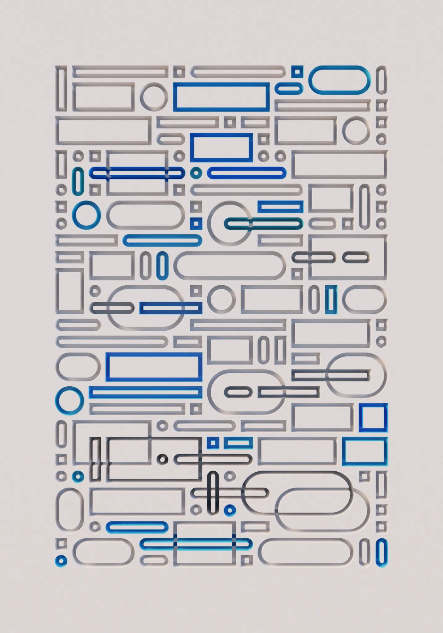 A global illumination Monte Carlo path tracer made with 5954 characters of code (less than half a page), math, no libraries, just a browser.

A combinatoric ode to soft lighting and diffuse surfaces, code generating codes of three dimensional forms and their negative space, blending the qualities of figure and ground.

In partnership with Tender. THX Adam Ella Ivan Monokai Lalabadie Ciphrd Genartclub fxhash+devs!!

URL opts:
&M=1 resolution
&Q=5000 quality