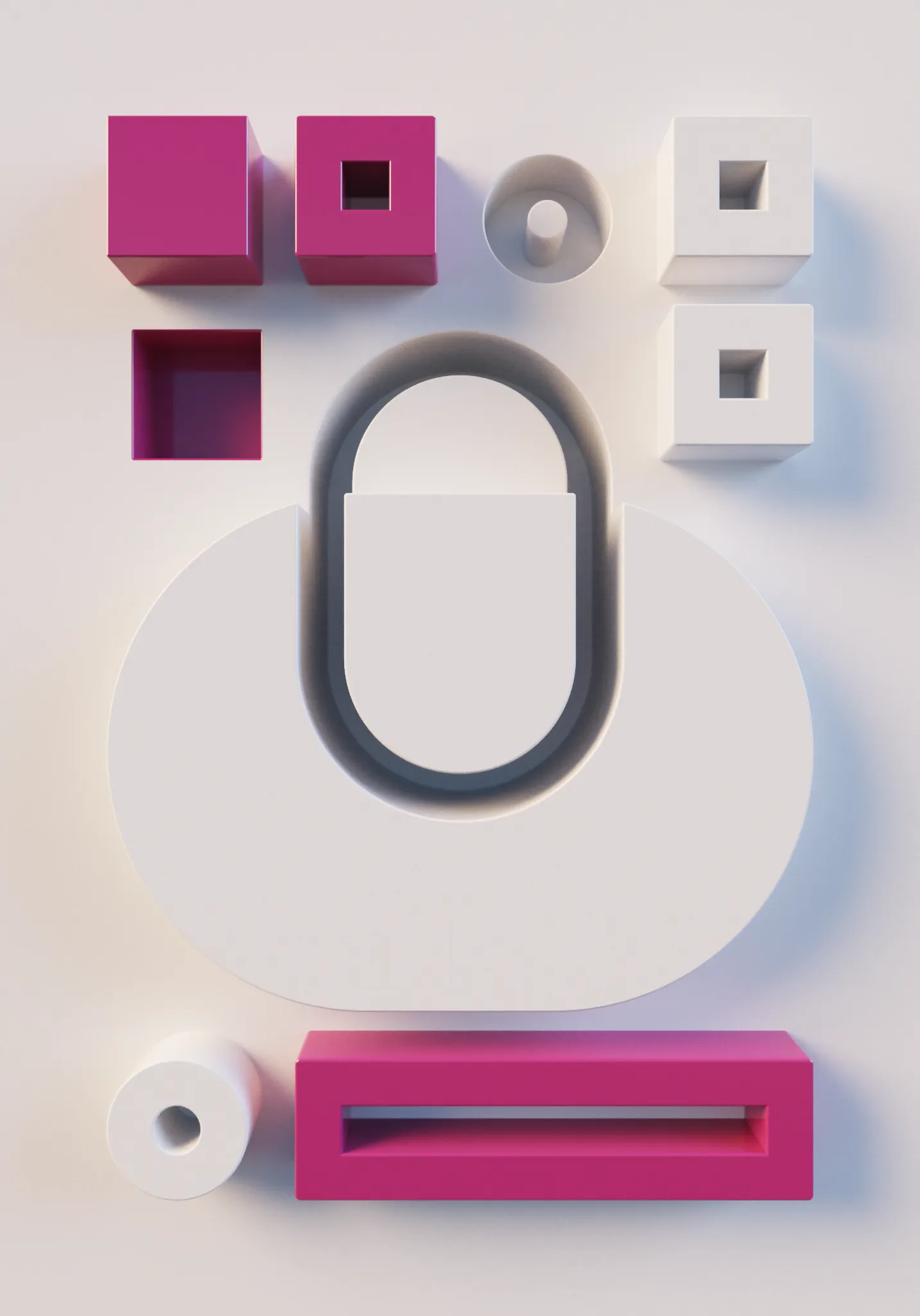 A global illumination Monte Carlo path tracer made with 5954 characters of code (less than half a page), math, no libraries, just a browser.

A combinatoric ode to soft lighting and diffuse surfaces, code generating codes of three dimensional forms and their negative space, blending the qualities of figure and ground.

In partnership with Tender. THX Adam Ella Ivan Monokai Lalabadie Ciphrd Genartclub fxhash+devs!!

URL opts:
&M=1 resolution
&Q=5000 quality