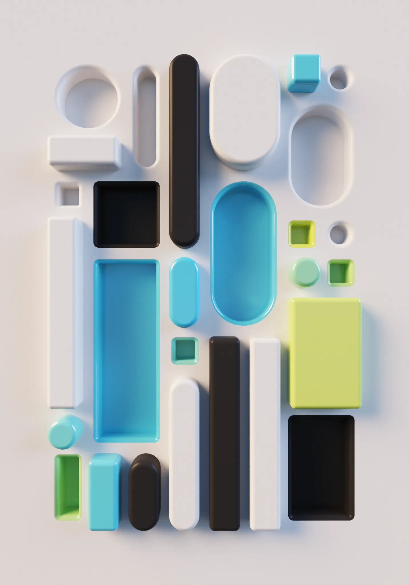 A global illumination Monte Carlo path tracer made with 5954 characters of code (less than half a page), math, no libraries, just a browser.

A combinatoric ode to soft lighting and diffuse surfaces, code generating codes of three dimensional forms and their negative space, blending the qualities of figure and ground.

In partnership with Tender. THX Adam Ella Ivan Monokai Lalabadie Ciphrd Genartclub fxhash+devs!!

URL opts:
&M=1 resolution
&Q=5000 quality