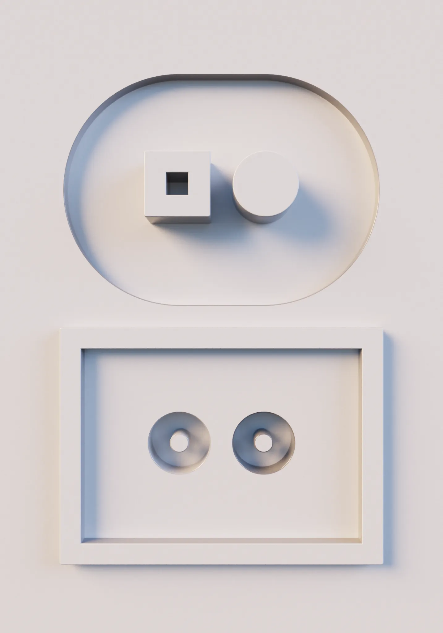 A global illumination Monte Carlo path tracer made with 5954 characters of code (less than half a page), math, no libraries, just a browser.

A combinatoric ode to soft lighting and diffuse surfaces, code generating codes of three dimensional forms and their negative space, blending the qualities of figure and ground.

In partnership with Tender. THX Adam Ella Ivan Monokai Lalabadie Ciphrd Genartclub fxhash+devs!!

URL opts:
&M=1 resolution
&Q=5000 quality