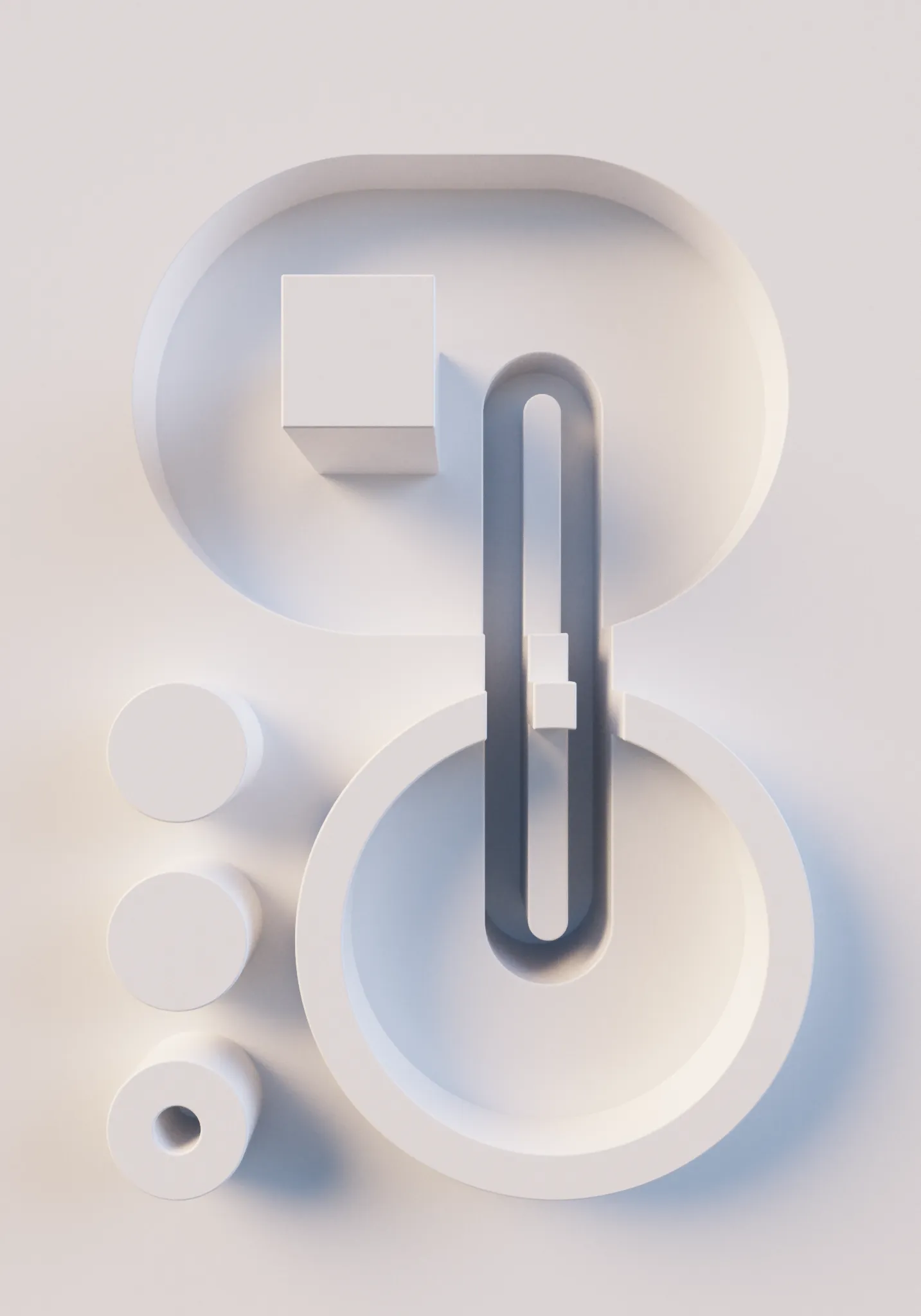 A global illumination Monte Carlo path tracer made with 5954 characters of code (less than half a page), math, no libraries, just a browser.

A combinatoric ode to soft lighting and diffuse surfaces, code generating codes of three dimensional forms and their negative space, blending the qualities of figure and ground.

In partnership with Tender. THX Adam Ella Ivan Monokai Lalabadie Ciphrd Genartclub fxhash+devs!!

URL opts:
&M=1 resolution
&Q=5000 quality