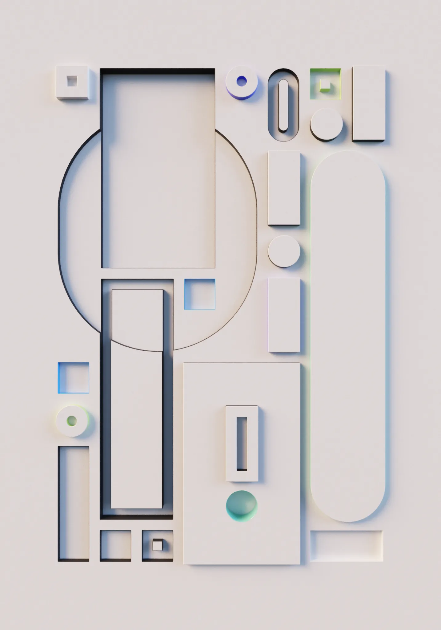 A global illumination Monte Carlo path tracer made with 5954 characters of code (less than half a page), math, no libraries, just a browser.

A combinatoric ode to soft lighting and diffuse surfaces, code generating codes of three dimensional forms and their negative space, blending the qualities of figure and ground.

In partnership with Tender. THX Adam Ella Ivan Monokai Lalabadie Ciphrd Genartclub fxhash+devs!!

URL opts:
&M=1 resolution
&Q=5000 quality