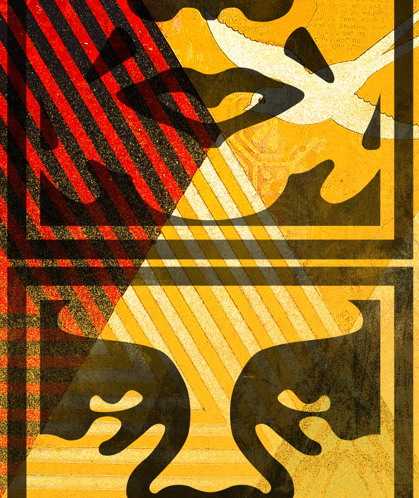 Degenerate/Regenerate is a 7,400 piece generative NFT art project by Shepard Fairey. Pulling from Fairey’s 32 year stencil, illustration, and fine art archive, this collection layers iconic images programmatically to create new, unique pieces of digital art.


Verisart Certified: https://verisart.com/works/3306e22c-d28e-49b3-a57b-b9edc16082e3