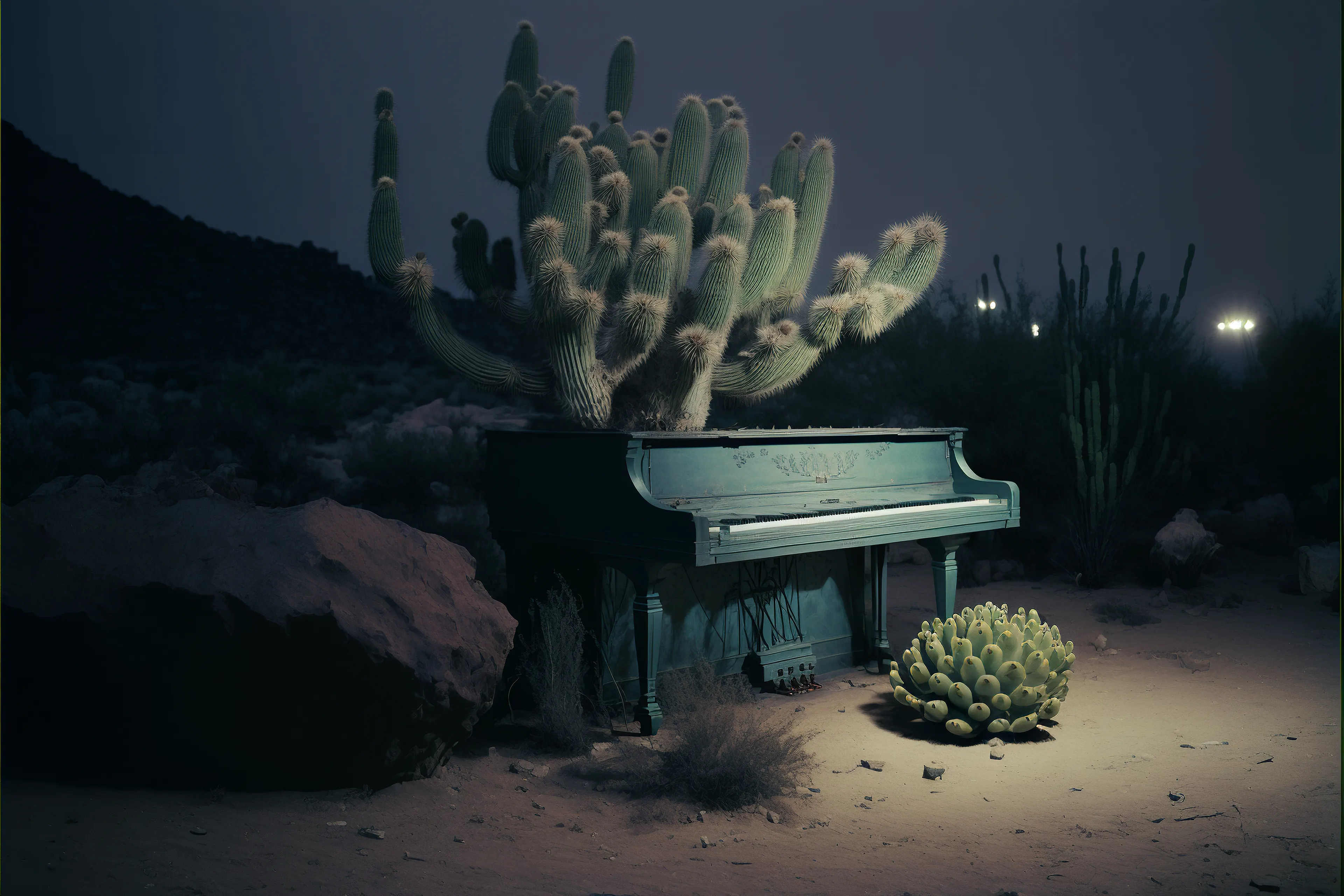 My work in Synthography explores other worlds, civilizations, or even parallel worlds. I'm creating visual stories based on intuition. This new technology is helping me to shape new narratives and a unique atmosphere as if I had the power of breathing underwater. It gives another layer to my work; as Claire Silver once said, "Photography is a camera for what is. AI is a camera for what isn't."



 Year: 2023

Edition: NFT 1 of 1

Copyright: © 2023 Pierre Zandrowicz. All Rights Reserved.

License: CC BY-NC-ND 4.0