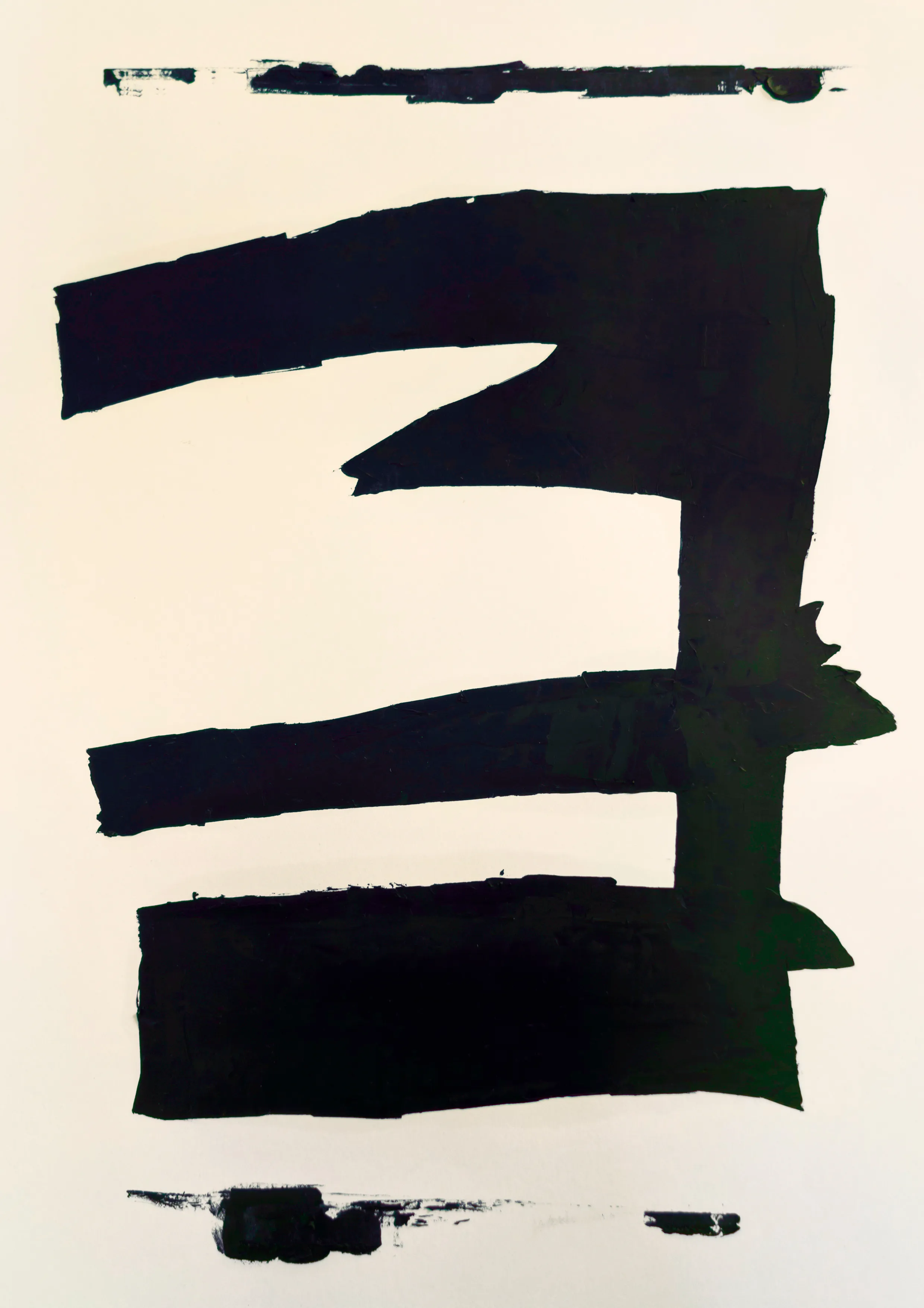 A 4/4 edition artwork created using a custom GLSL algorithm, executed in physical oils on paper by plotter. The CONFINE artworks are part of the CONFINE series.