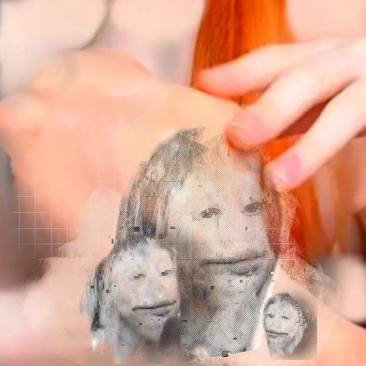 Five years ago, I began working digitally to explore whether a gestural, expressive language could exist within the digital medium. I experimented with layering, deconstructing, and reassembling found and original imagery—often setting strict rules for myself, like never undoing or deleting layers, to preserve the work’s history. This process evolved into short-form animations built frame by frame, where I sought to extend that same gestural approach through motion. Eventually, I turned to AI, which opened up a different set of possibilities. The early works, particularly from 2020–2021, became a foundation for a practice in which these ideas continued to evolve.