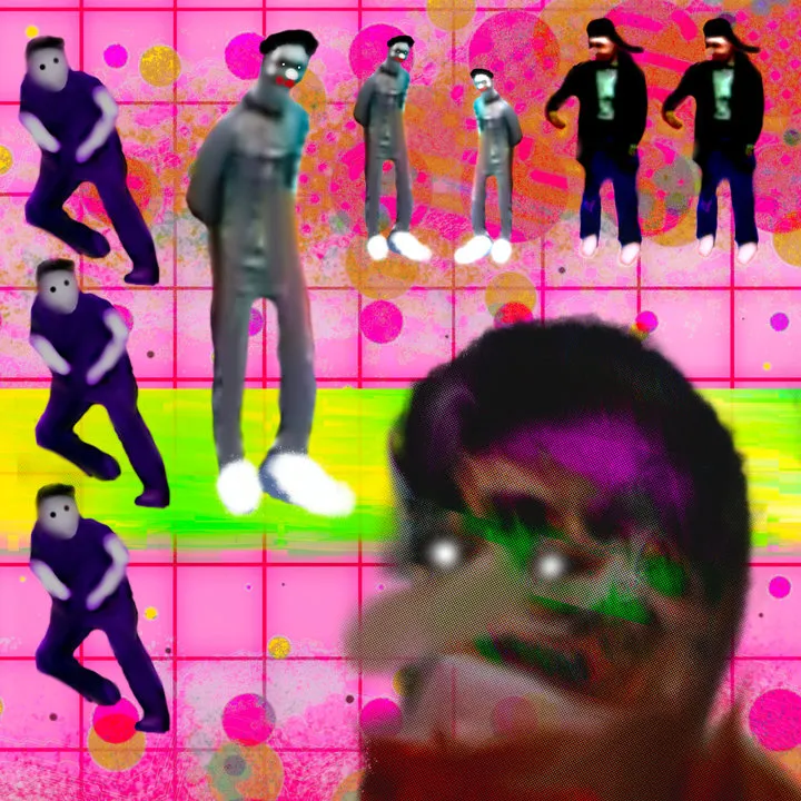 Five years ago, I began working digitally to explore whether a gestural, expressive language could exist within the digital medium. I experimented with layering, deconstructing, and reassembling found and original imagery—often setting strict rules for myself, like never undoing or deleting layers, to preserve the work’s history. This process evolved into short-form animations built frame by frame, where I sought to extend that same gestural approach through motion. Eventually, I turned to AI, which opened up a different set of possibilities. The early works, particularly from 2020–2021, became a foundation for a practice in which these ideas continued to evolve.