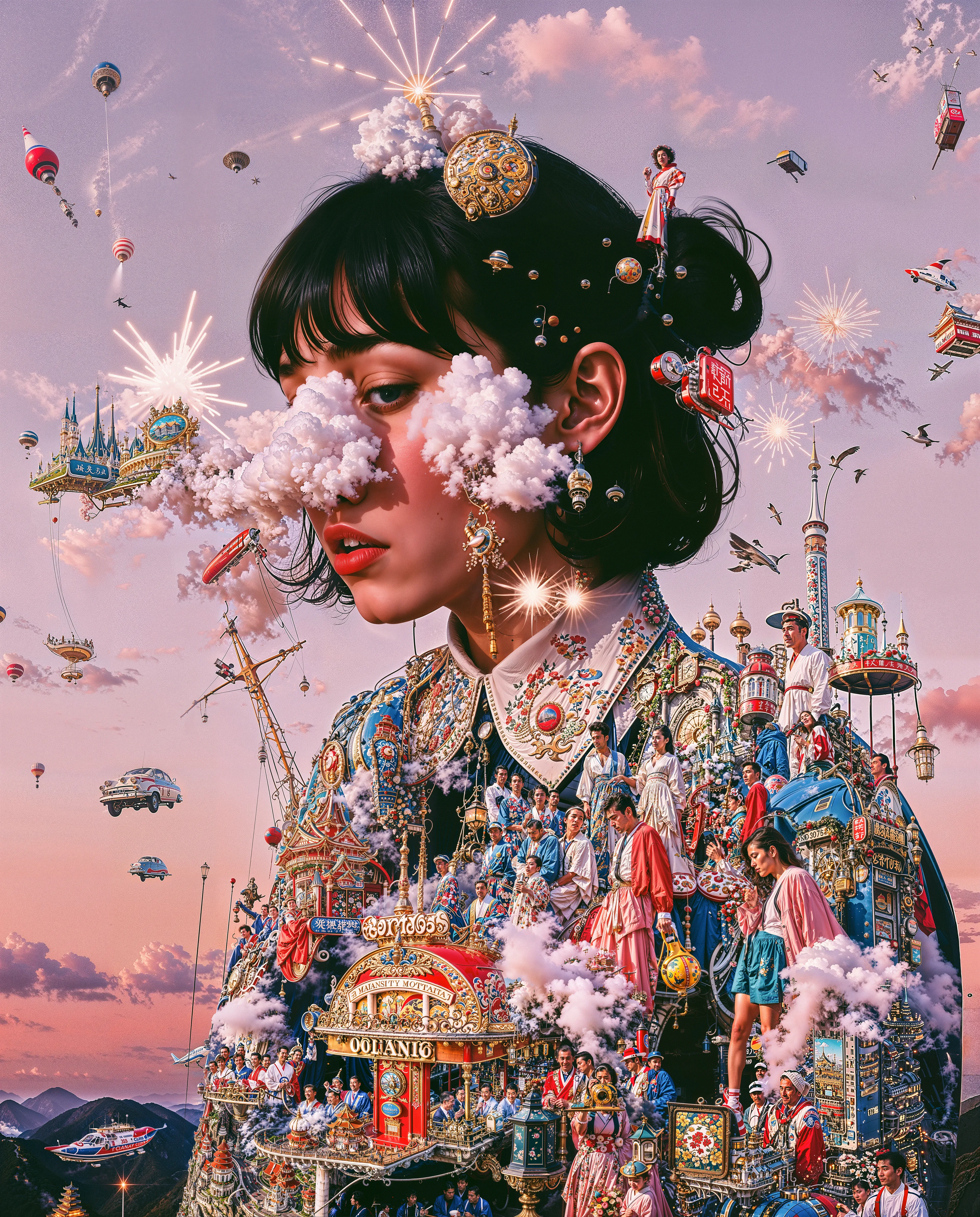 “Inside Out” explores the moment inner worlds break free, releasing stories, dreams, and knowledge into a reality forever transformed by imagination set loose.

Turns Out I Was You

By INFINITEYAY in collaboration with AI, 2025

7424 × 9216px | jpg