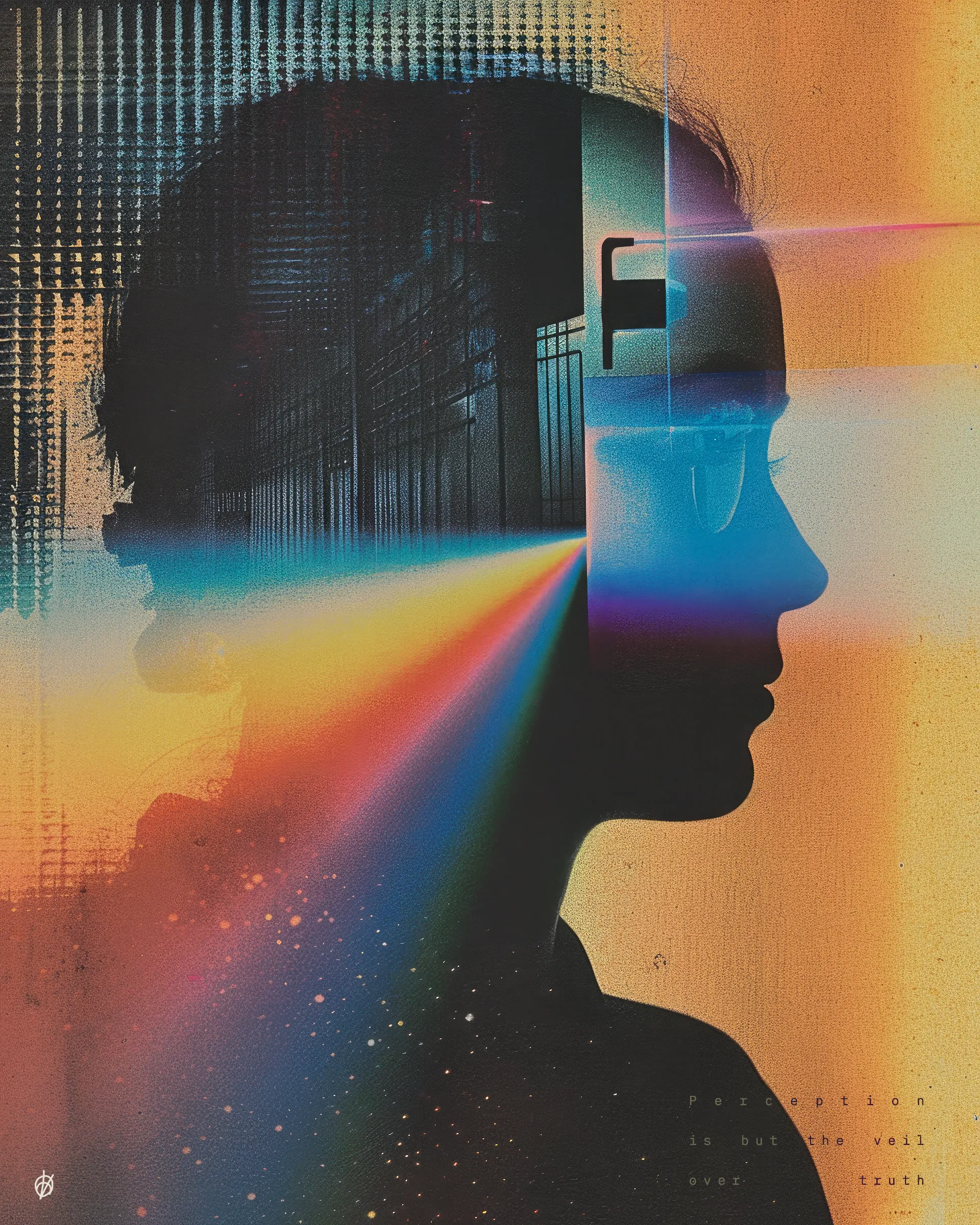 "Perception is but the veil over truth," they murmured, fingertips poised above the keys as if in silent benediction. With each keystroke, The Seeker wove intention into action, yet the Prism remained inscrutable, its core unyielding." (Prisms 9:5-6)

Prisms, the fourth testament in my Syncretica writings, has been eye opening in terms of understanding and articulating how our realities are shaped by what we consume. Information has become self-curated, we allow into our perception what we believe to be true, and thus, we create our own realities in the process. Writing Prisms has been an incredible journey, and this piece is a perfect visual guideline for the essence of the journey within the narrative. 

// Process & Medium
Writing Prisms. AI. Awareness. Upscaling.

// To those who wish to begin anew...