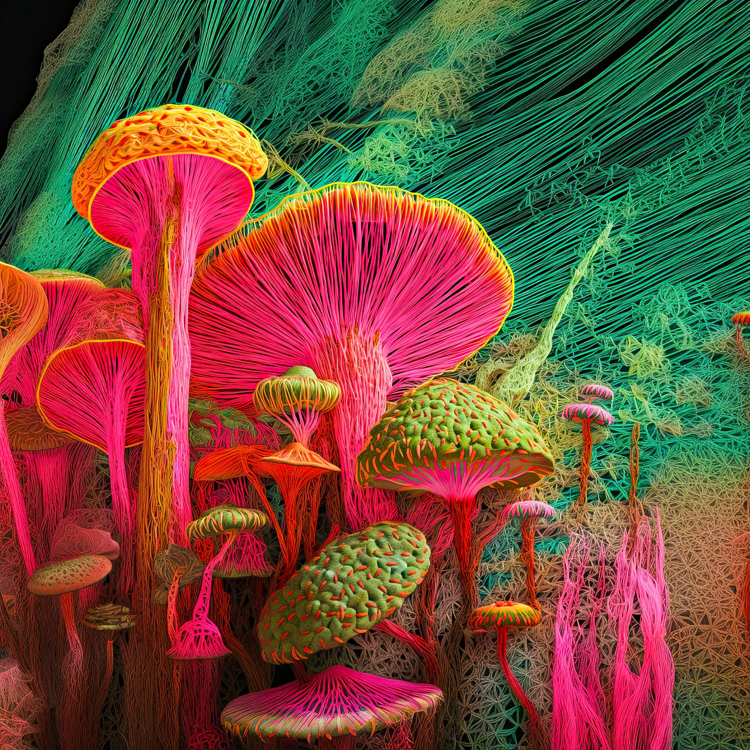 Welcome to "Kinoko Dreams," a collection of Japanese artworks inspired by my adventures in the magical world of mushroom picking in Japan.

Imagine spending weekends in the autumn, not at home, but in the forests around Tokyo with my dad's work buddies. It seemed a bit strange at first – choosing colleagues over family during free time. But in Japan, work is more than just a job; it's like a second family, a big part of social life.

Our journeys took us to places like Chichibu-Tama-Kai National Park and the Okutama region, where diverse flora, including lots of mushrooms, awaited. Together, we collected these little treasures as a way to bond, relax, and shake off stress.

While picking mushrooms, my friends shared captivating stories about Japanese myths tied to these fungi. One story stood out – the Matsutake myth. It's a pine mushroom symbolizing good fortune and happiness, especially during the beautiful autumn harvest season.

We also discovered other awesome mushrooms like Shiitake, Maitake, and Enoki. Each had its own story and importance, even in Japanese cooking. Recipes were shared, making our mushroom adventures not just about picking but also about creating delicious meals together.

All these incredible memories sparked the idea to turn my experiences into art. "Kinoko Dreams" is a way to share the joy, stories, and magic of mushrooms with you. These artworks, filled with love and nostalgia, will be released during NFT Paris with Bright Moments, inviting you to join the whimsical journey of "Kinoko Dreams."