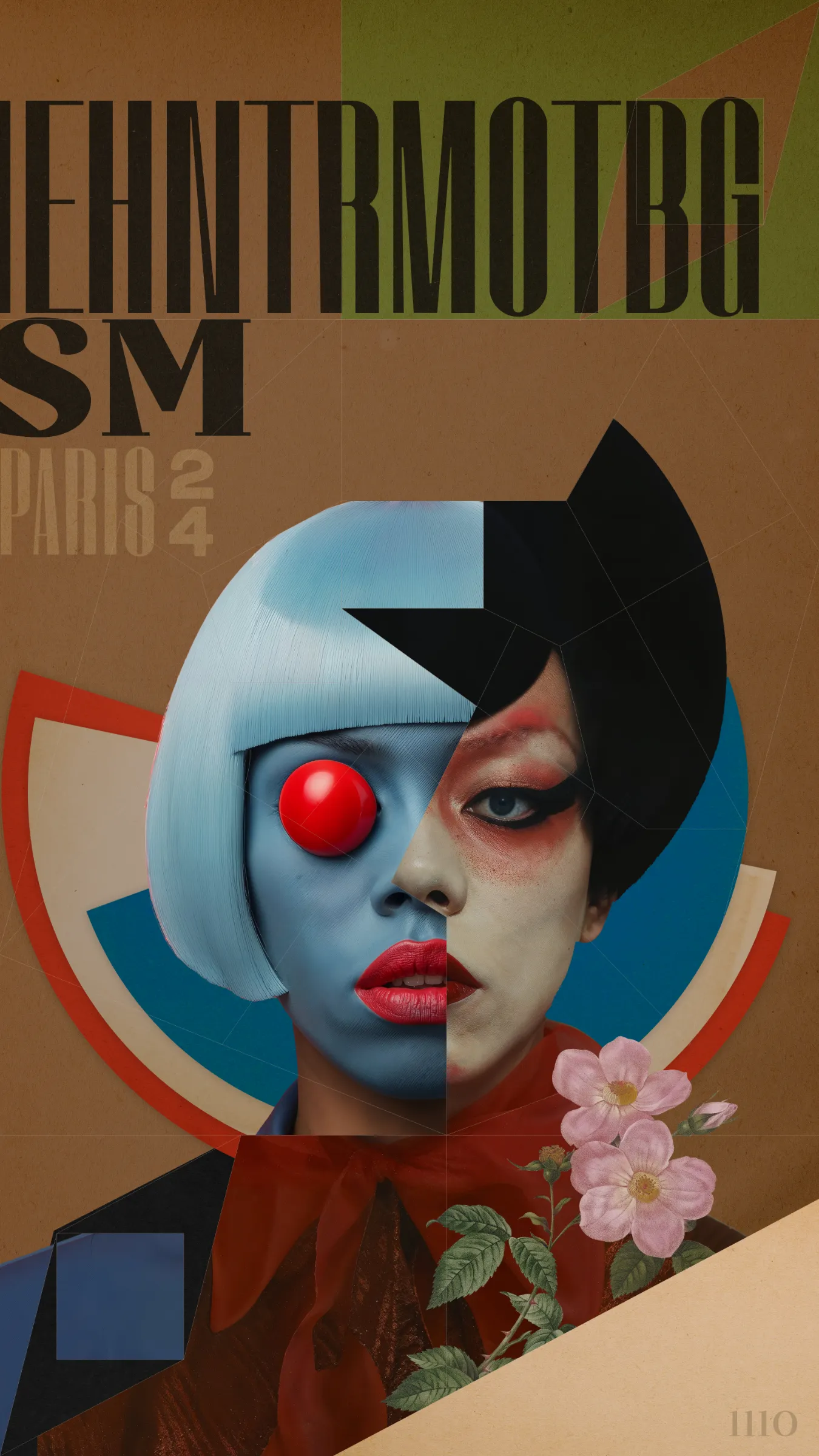 Drawing on parallels between the 1920s avant-garde and 2020s generative art, my collection aims to create composite portraits of characters that never existed, blending Dadaism, binary code, and a grid system inspired by the Paris arrondissements, into a retro-futuristic extravaganza that transcends time and digital boundaries.