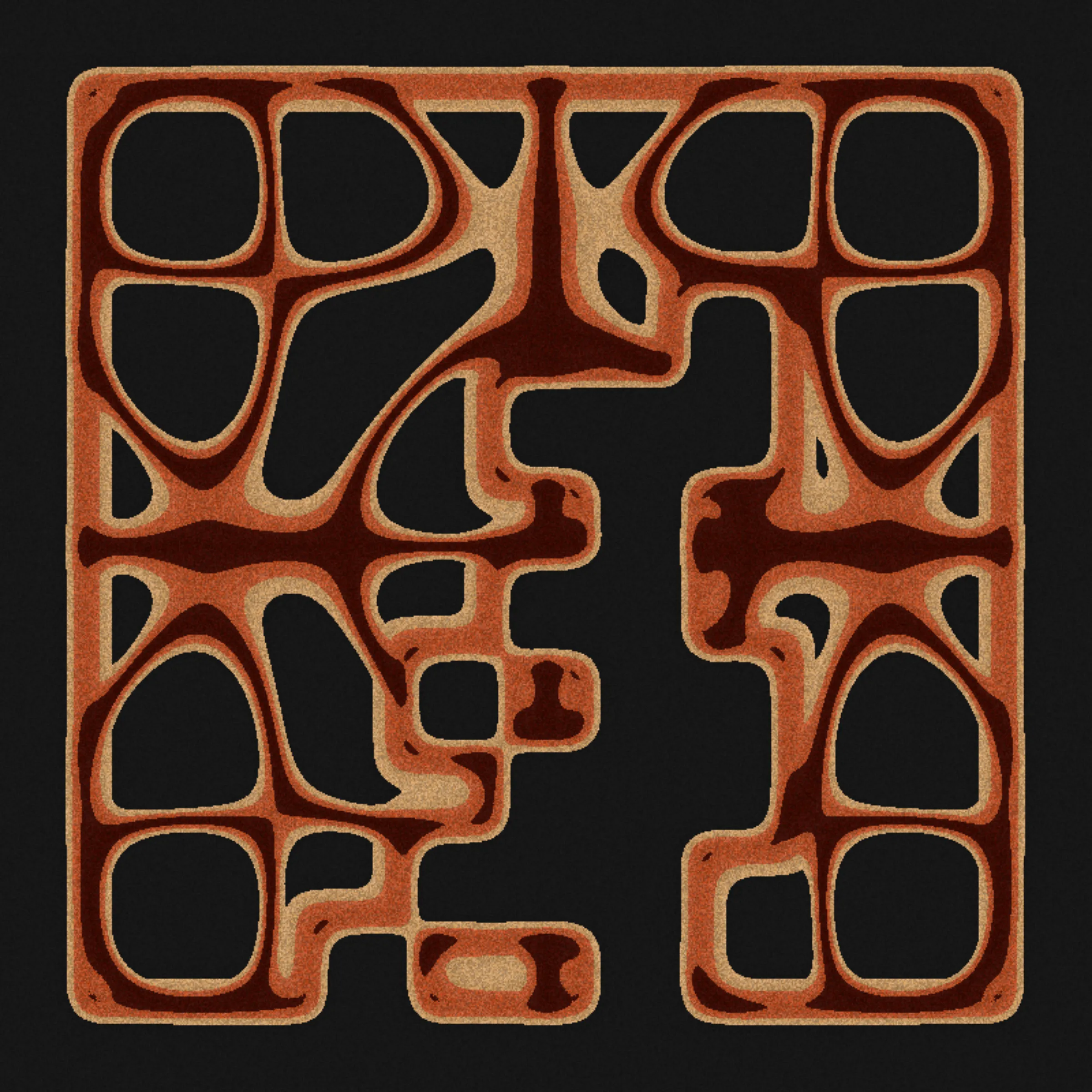 Whispering Sands is a series of 100 on-chain AI generated artworks. They embody an ode to machine language and to the intricate relationship between artificial intelligence, sanskrit, and binary. 

The artworks are composed of two elements: a downscaled AI generated letter, created using Generative Adversarial Networks, and a pattern created using a code created with Large Language Models, based on the Chladni formula. While the generated letters are inspired from the Sanskrit alphabet, the Chladni formula depicts the behavior of sand on a plate when the plate is subjected to a certain vibration, resulting in a visual representation of the sound associated with the frequency that caused the vibration. As a result, the letter and its sound are both AI generated, and represented visually in the artwork, and the final artwork is small enough to live on-chain.