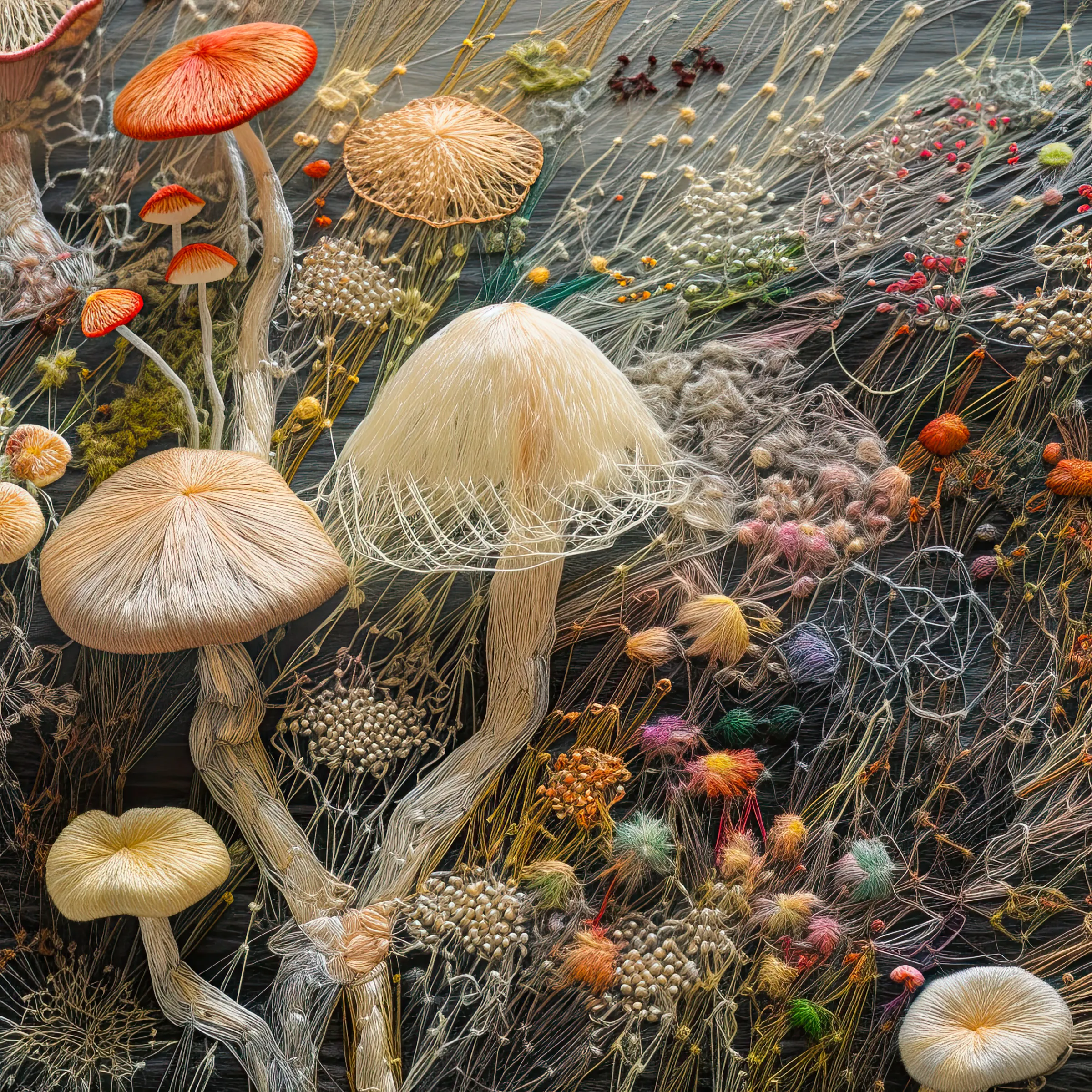 Welcome to "Kinoko Dreams," a collection of Japanese artworks inspired by my adventures in the magical world of mushroom picking in Japan.

Imagine spending weekends in the autumn, not at home, but in the forests around Tokyo with my dad's work buddies. It seemed a bit strange at first – choosing colleagues over family during free time. But in Japan, work is more than just a job; it's like a second family, a big part of social life.

Our journeys took us to places like Chichibu-Tama-Kai National Park and the Okutama region, where diverse flora, including lots of mushrooms, awaited. Together, we collected these little treasures as a way to bond, relax, and shake off stress.

While picking mushrooms, my friends shared captivating stories about Japanese myths tied to these fungi. One story stood out – the Matsutake myth. It's a pine mushroom symbolizing good fortune and happiness, especially during the beautiful autumn harvest season.

We also discovered other awesome mushrooms like Shiitake, Maitake, and Enoki. Each had its own story and importance, even in Japanese cooking. Recipes were shared, making our mushroom adventures not just about picking but also about creating delicious meals together.

All these incredible memories sparked the idea to turn my experiences into art. "Kinoko Dreams" is a way to share the joy, stories, and magic of mushrooms with you. These artworks, filled with love and nostalgia, will be released during NFT Paris with Bright Moments, inviting you to join the whimsical journey of "Kinoko Dreams."