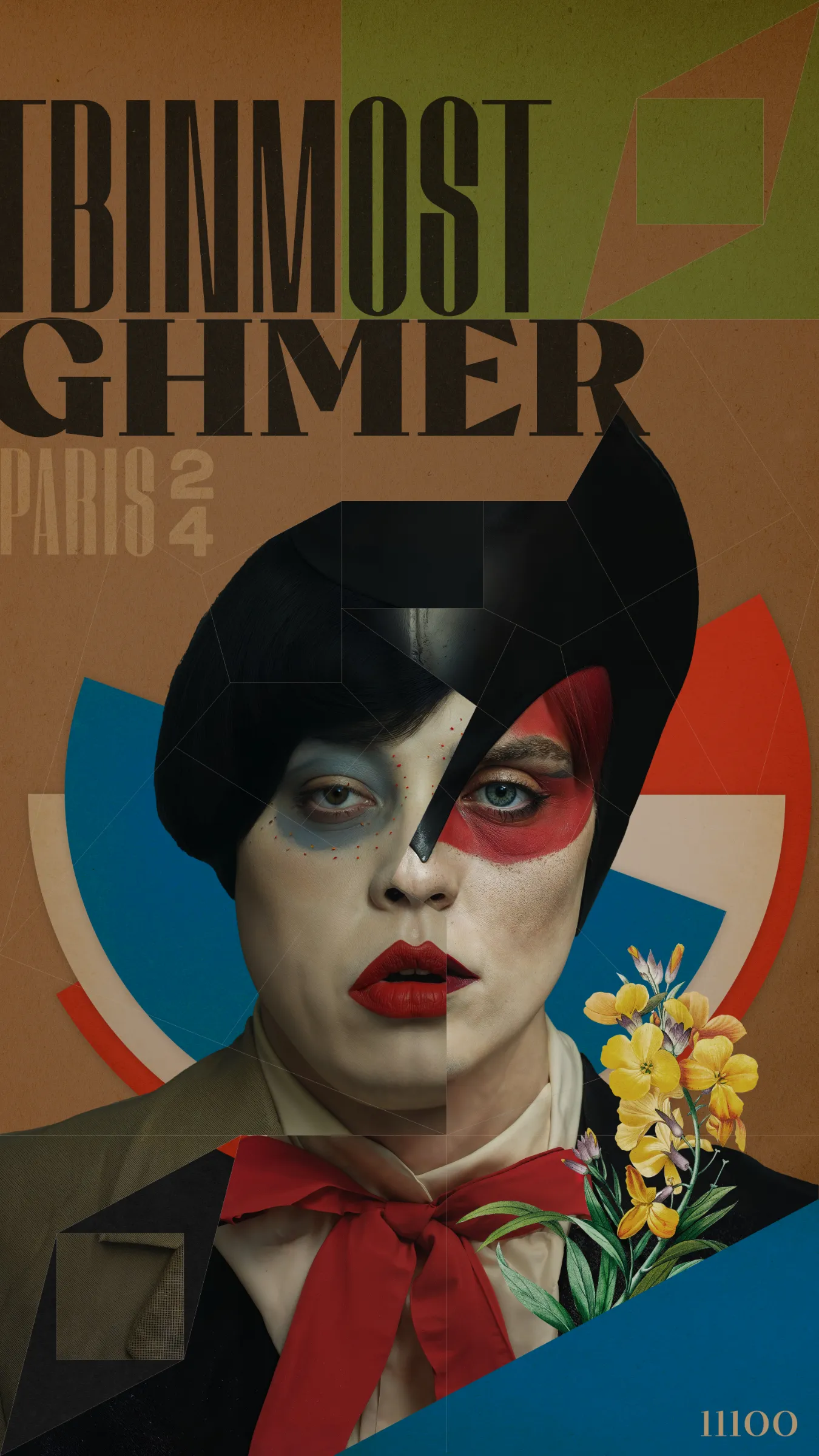 Drawing on parallels between the 1920s avant-garde and 2020s generative art, my collection aims to create composite portraits of characters that never existed, blending Dadaism, binary code, and a grid system inspired by the Paris arrondissements, into a retro-futuristic extravaganza that transcends time and digital boundaries.