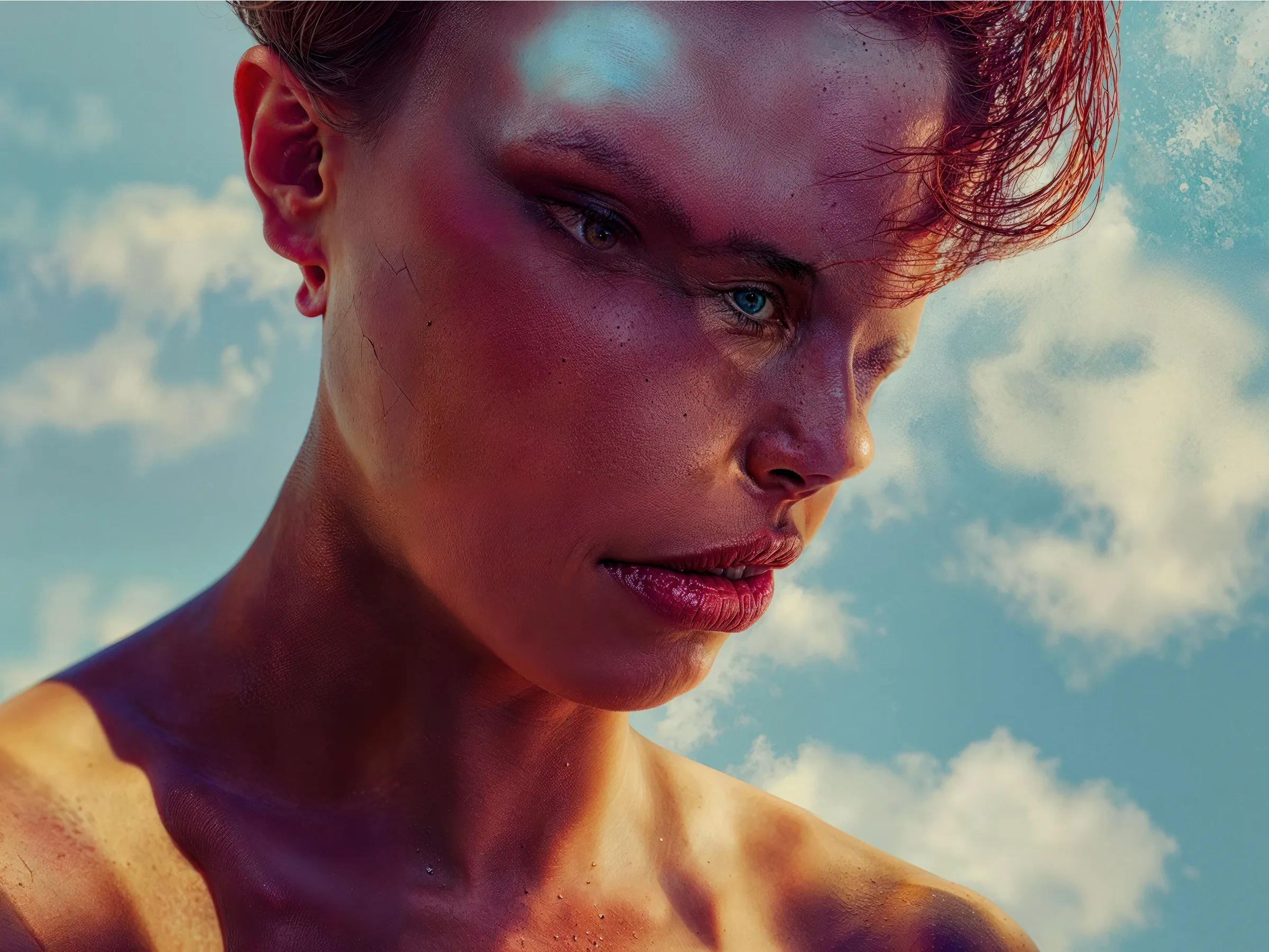 Aura is a collection of 100 high resolution AI-generated portraits, exploring the boundaries of realism versus imagination... how far a portrait image can be deconstructed so that a sense of humanity and emotion would still remain? Aura plays with our appreciation of realistic details in photography.