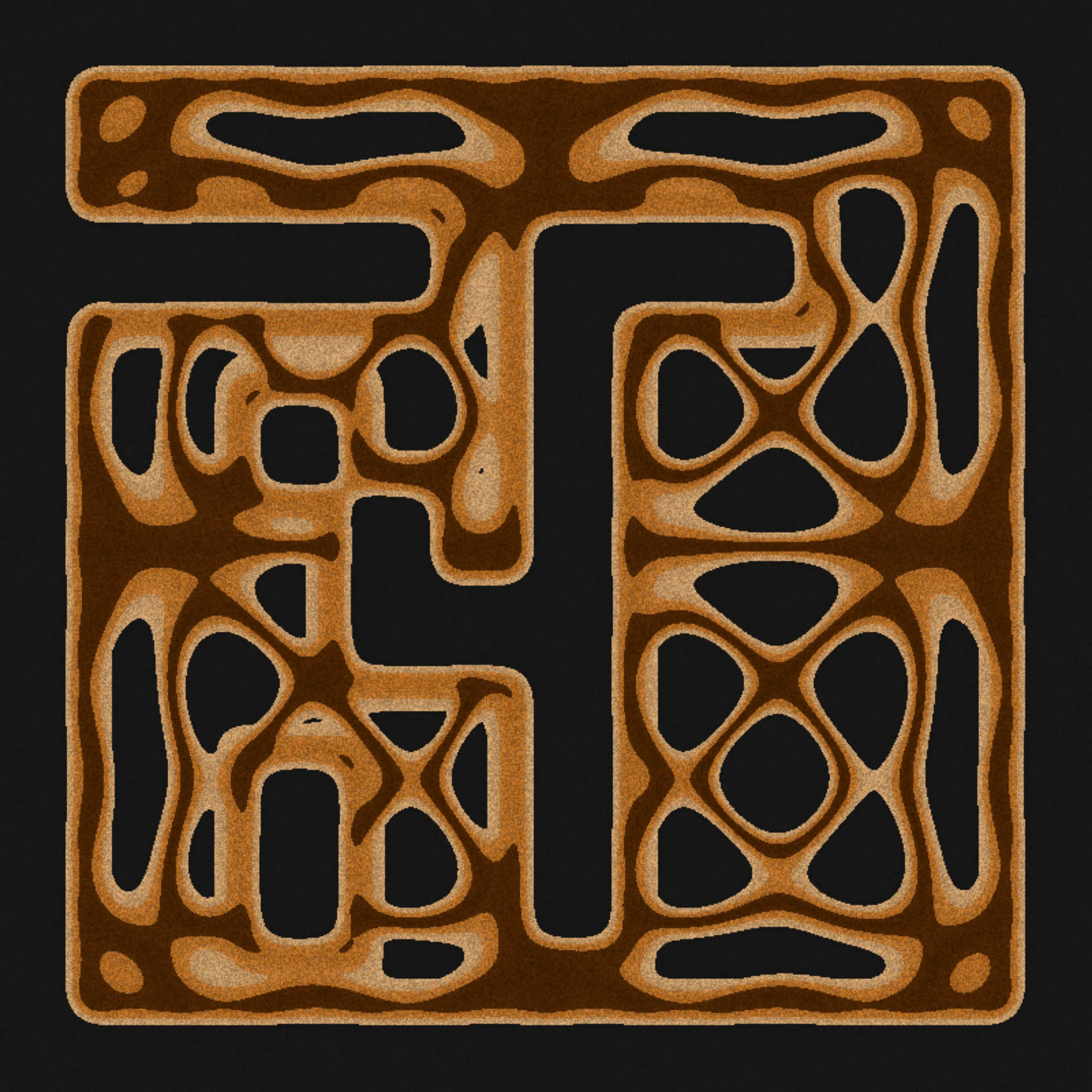 Whispering Sands is a series of 100 on-chain AI generated artworks. They embody an ode to machine language and to the intricate relationship between artificial intelligence, sanskrit, and binary. 

The artworks are composed of two elements: a downscaled AI generated letter, created using Generative Adversarial Networks, and a pattern created using a code created with Large Language Models, based on the Chladni formula. While the generated letters are inspired from the Sanskrit alphabet, the Chladni formula depicts the behavior of sand on a plate when the plate is subjected to a certain vibration, resulting in a visual representation of the sound associated with the frequency that caused the vibration. As a result, the letter and its sound are both AI generated, and represented visually in the artwork, and the final artwork is small enough to live on-chain.