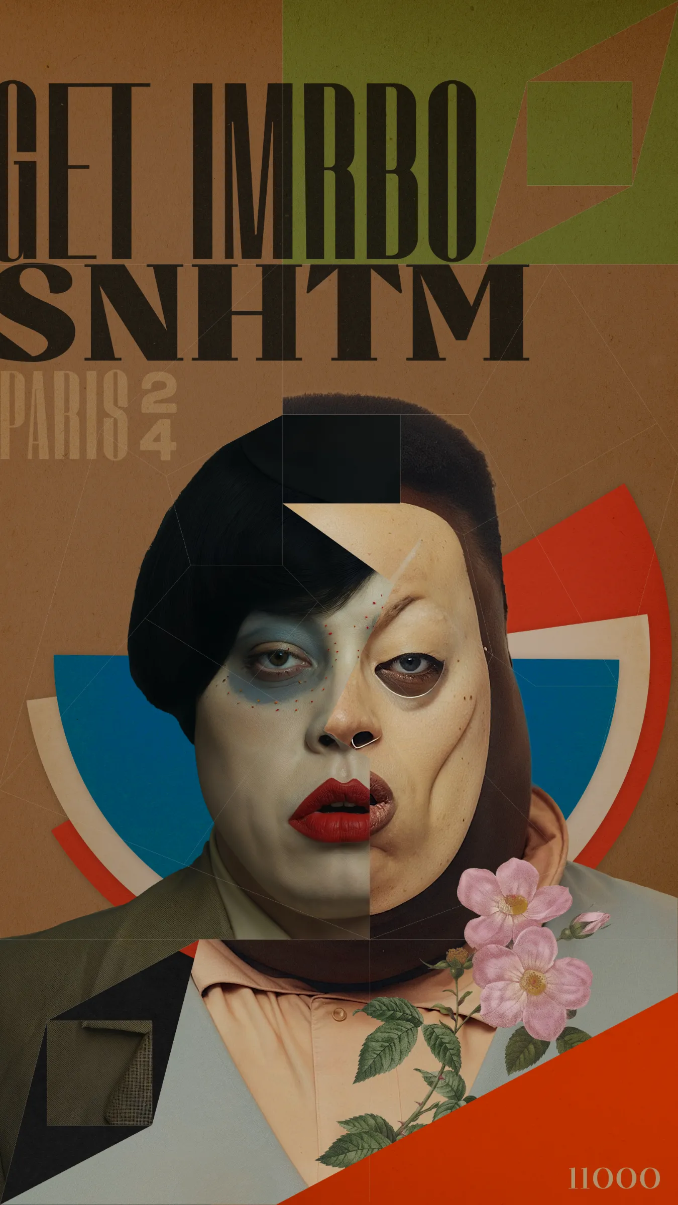 Drawing on parallels between the 1920s avant-garde and 2020s generative art, my collection aims to create composite portraits of characters that never existed, blending Dadaism, binary code, and a grid system inspired by the Paris arrondissements, into a retro-futuristic extravaganza that transcends time and digital boundaries.